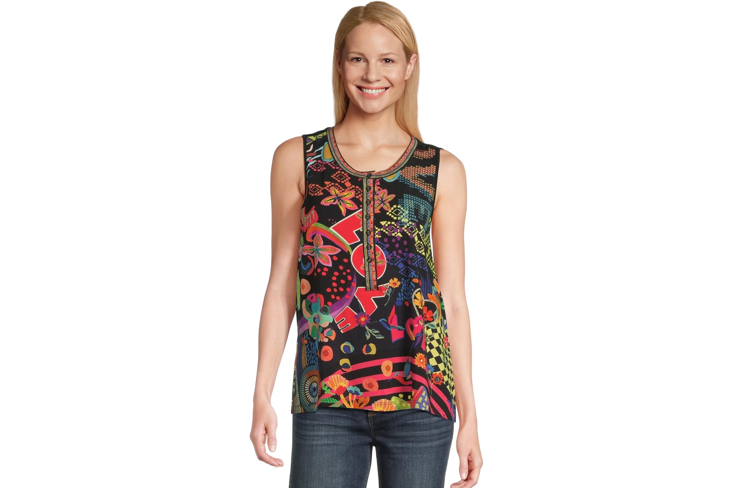 Johnny Was The Janie Favorite Henley Swing Tank- Jenny