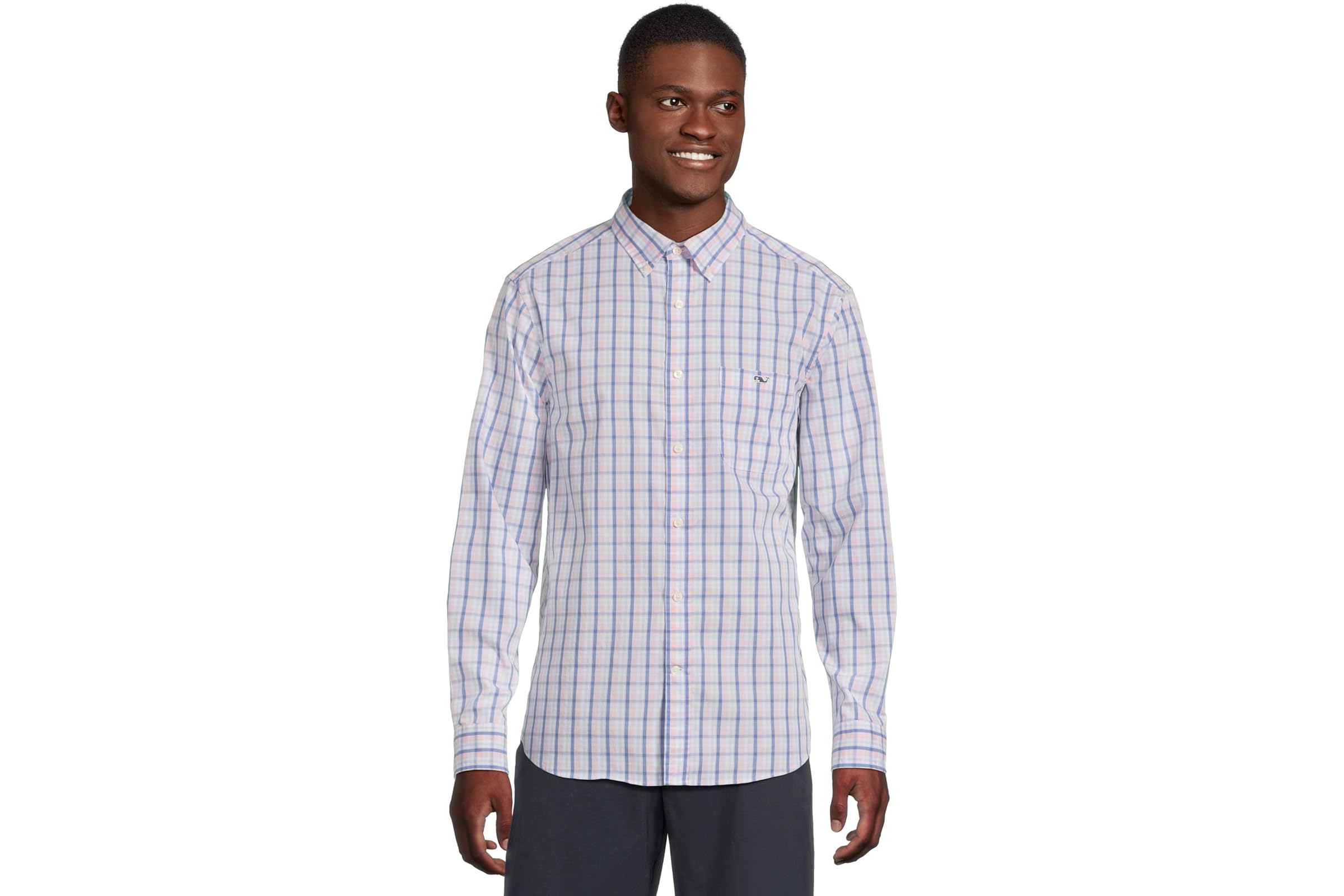 Мужская рубашка Vineyard Vines Sandie Plaid Perfect Wash Shirt 12790₽