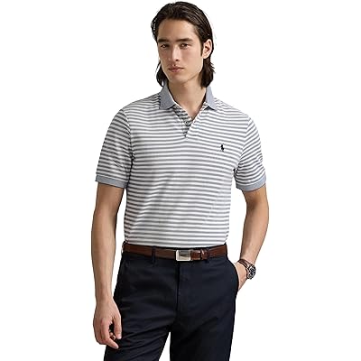 Мужская рубашка Polo Ralph Lauren Classic Fit Striped Mesh Polo Shirt