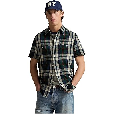 Мужская рубашка Polo Ralph Lauren Classic Fit Plaid Linen-cotton Shirt