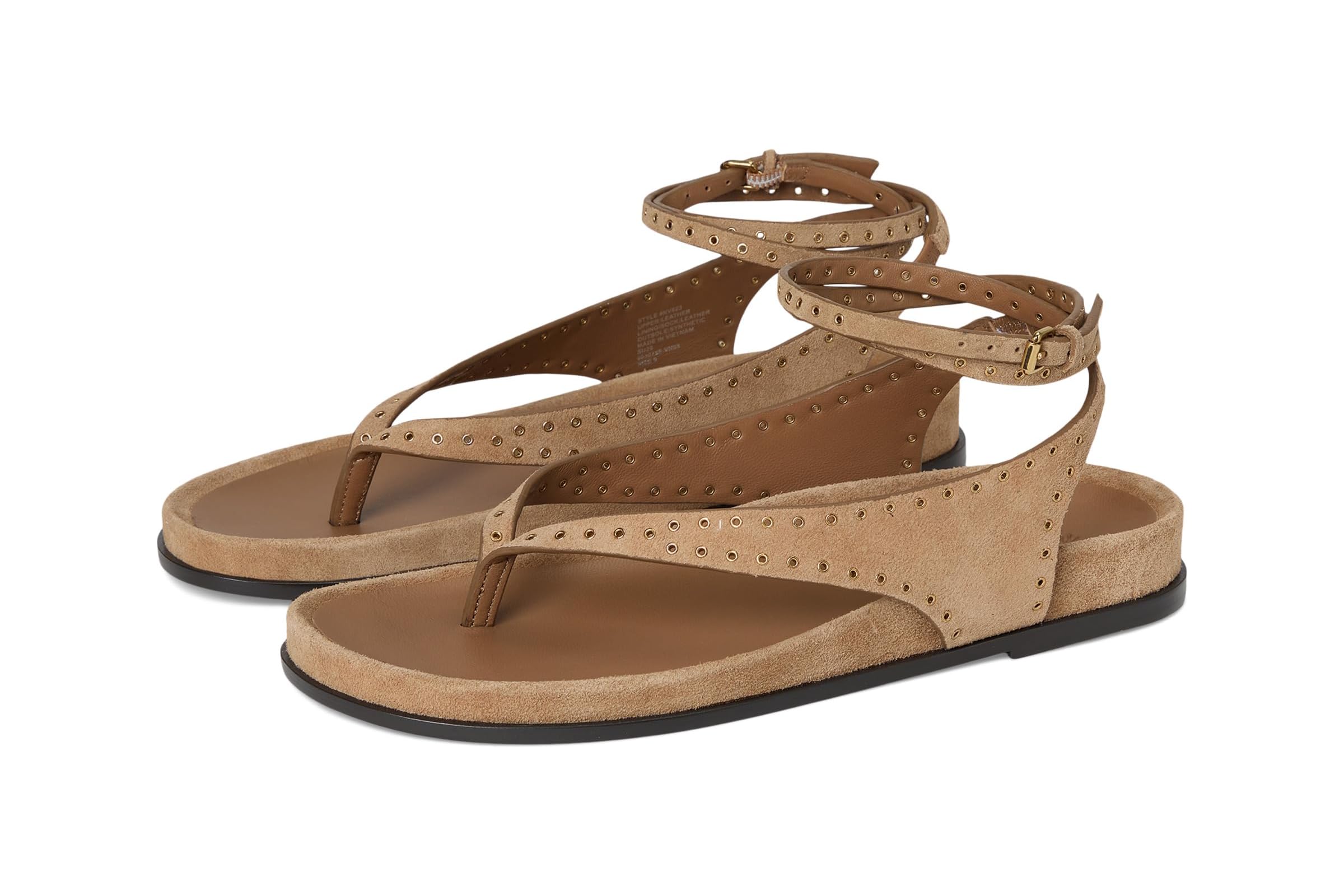 Madewell Millie Thong Lace Up Sandals - Suede Grom 21790₽