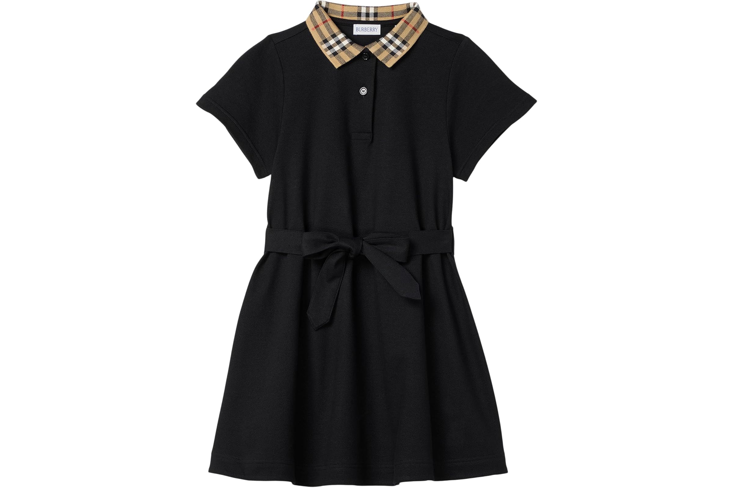 Платье Burberry Kids Astrid Check Collar (big Kid)