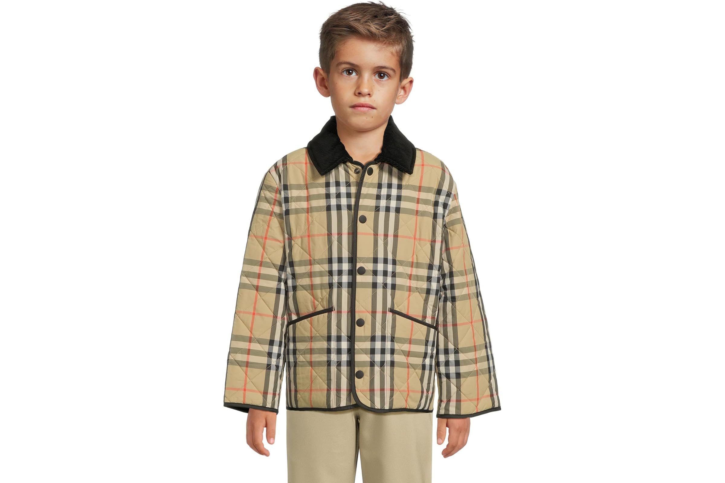 Burberry Kids Milo Check Quilted Jacket big Kids 68390₽