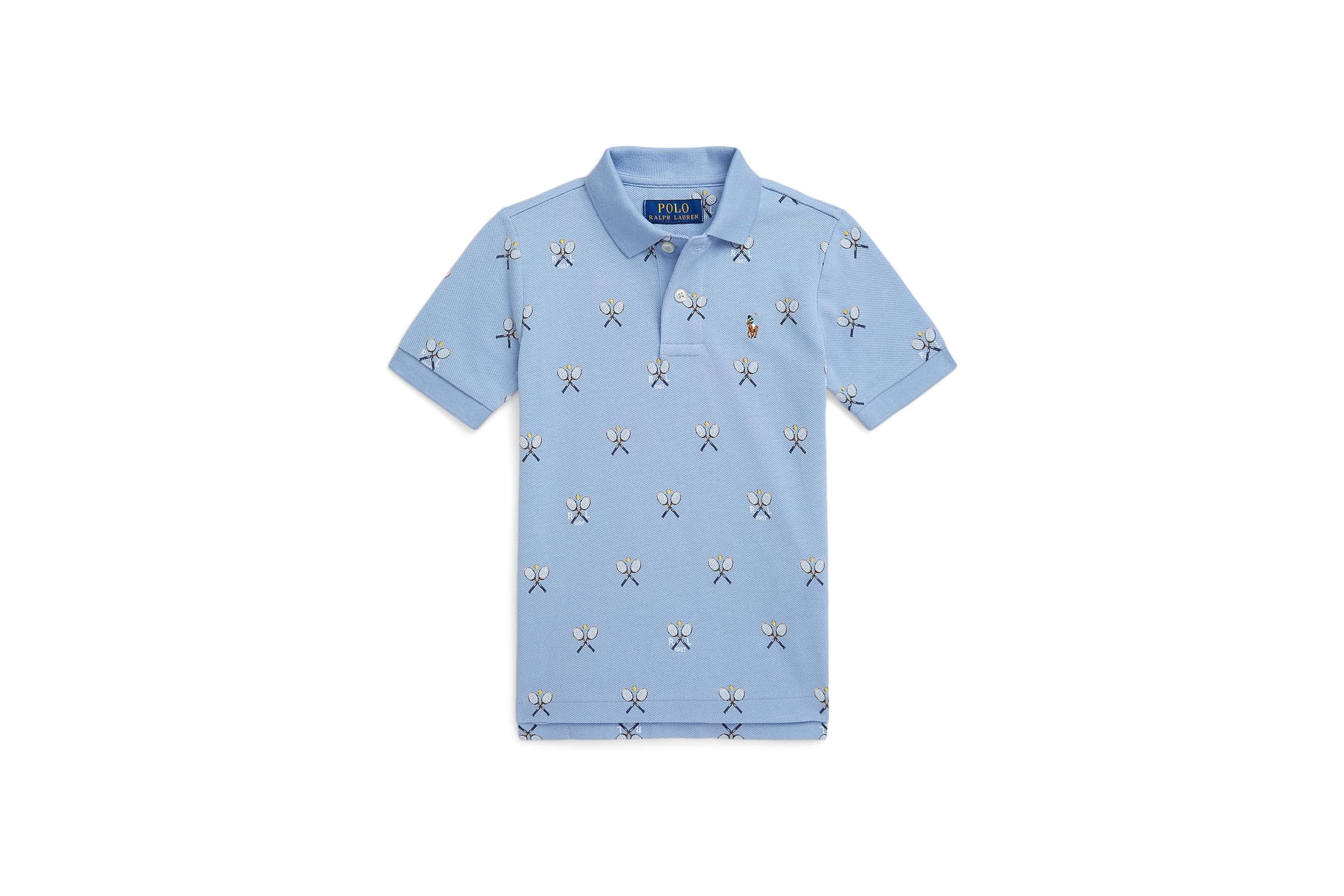 Мужская рубашка Polo Ralph Lauren Kids Tennis-Print Cotton Mesh Polo Shirt ToddlerLittle Kid 11290₽