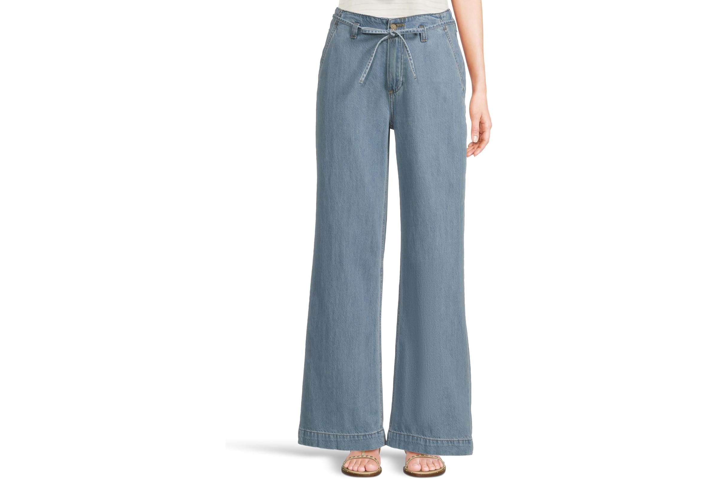 Брюки Paige Zoey 31in with Offset Beltloops Waist Tie in Tranquility 28390₽