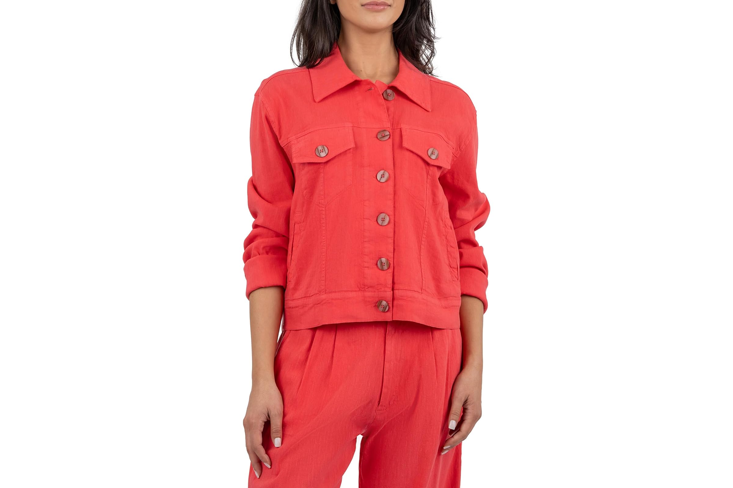 KUT from the Kloth Julia - Semi Fit Linen Jacket 5890₽