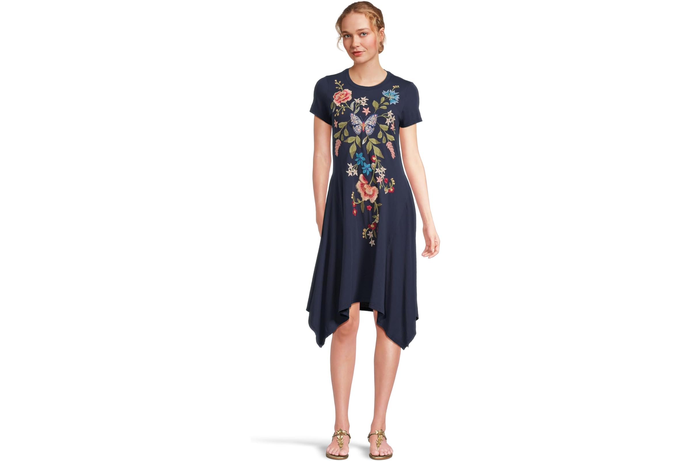 Платье Johnny Was Handkerchief Knit Dress - Nicolette