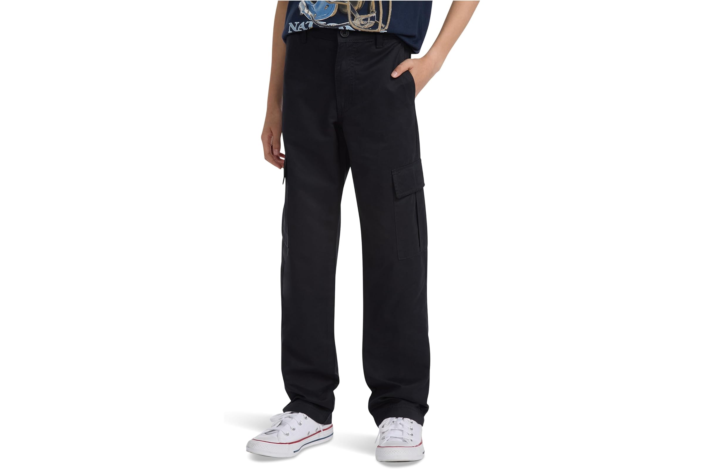 Брюки abercrombie kids Loose Clean Cargo Pant Big Kid in ANF Anthracite 4490₽