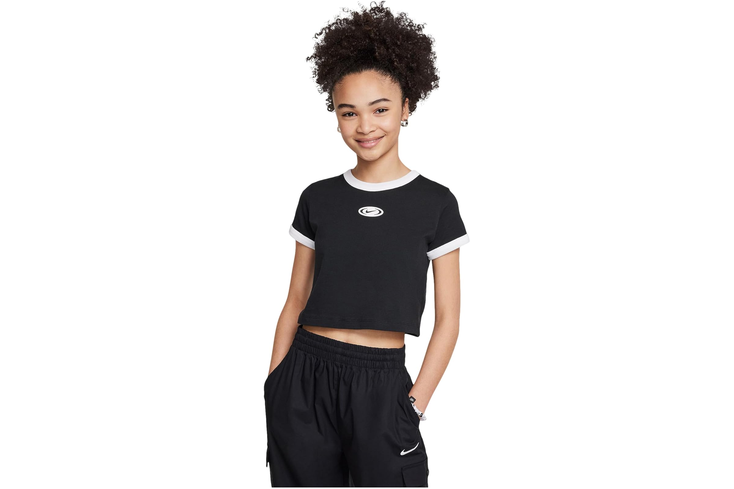 Nike Kids Sportswear Cropped T-shirt (Little Kid/Big Kid)