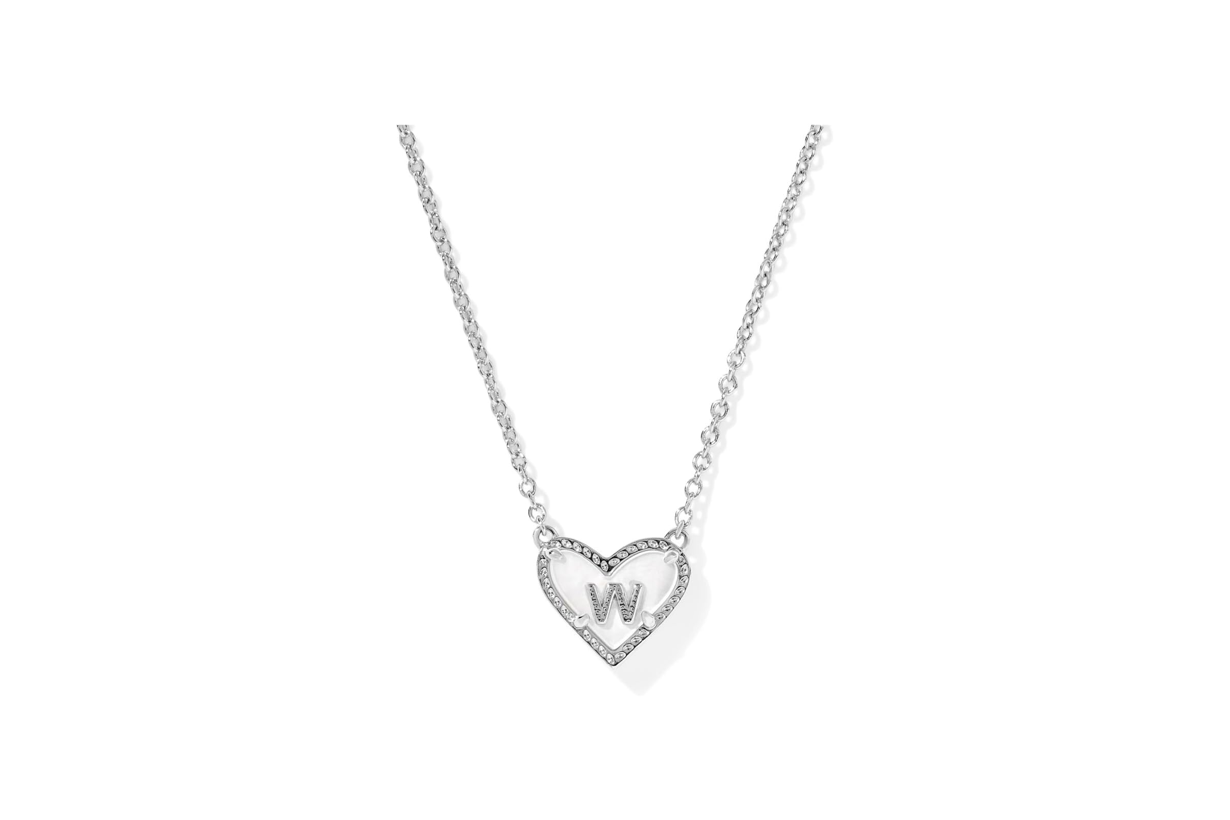 Колье Kendra Scott Heart Letter W Short Pendant Necklace 11190₽