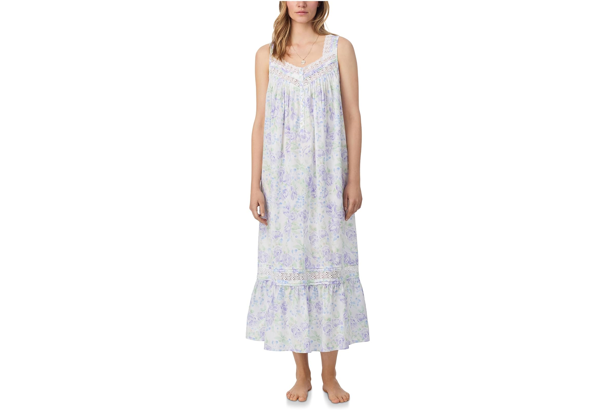 Eileen West Cotton Woven Lawn Sleeveless Eileen Ballet Nightgown 10090₽