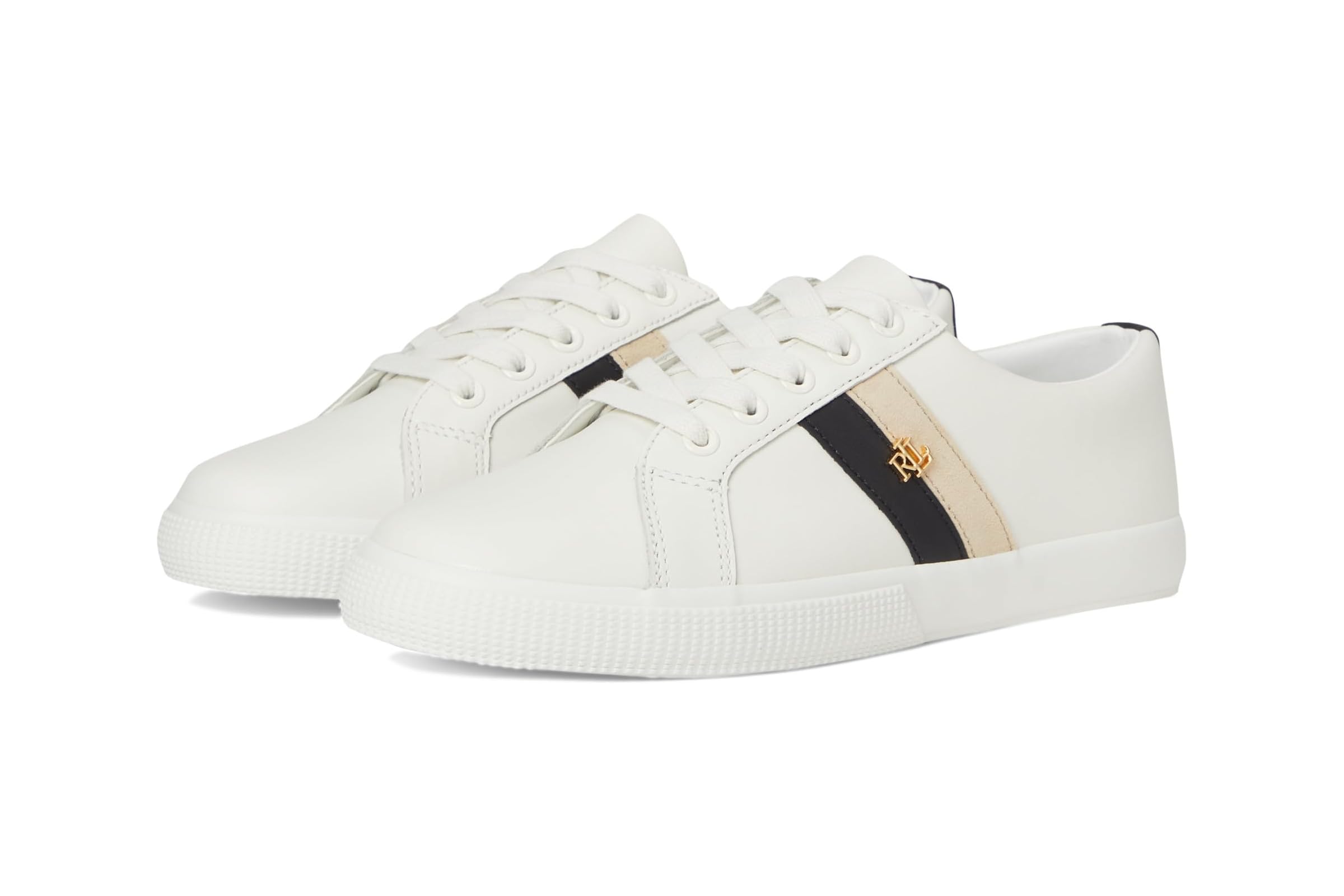 Женские кроссовки Lauren Ralph Lauren Janson II Color-Blocked Leather Sneakers 16990₽