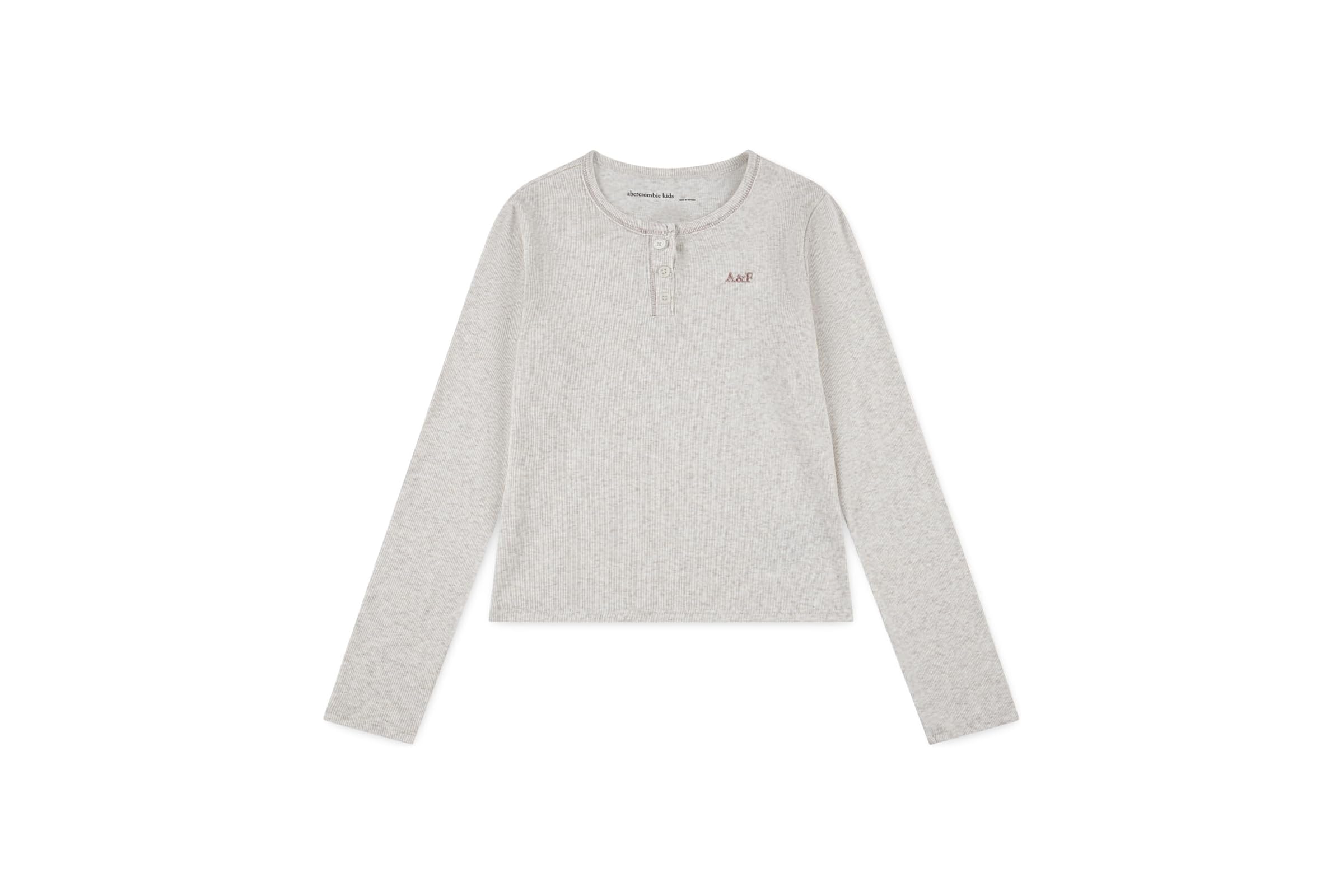 Abercrombie kids Essential Long Sleeve Henley (little Kid/Big Kid)