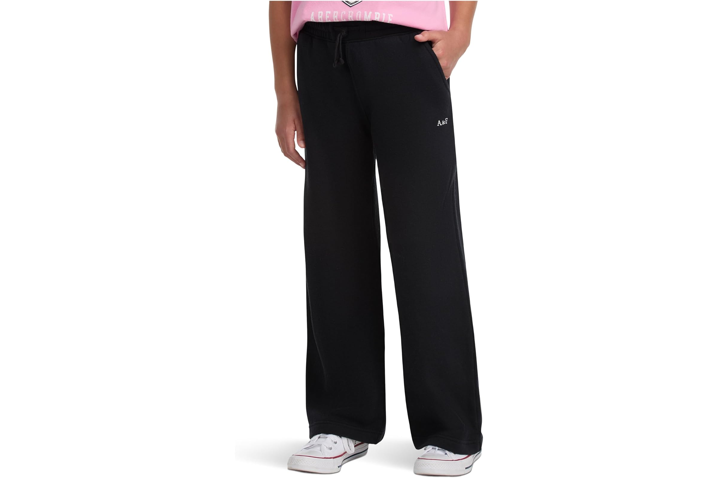 Брюки abercrombie kids Essential Wide Leg Fleece Pants (little Kid/Big Kid)