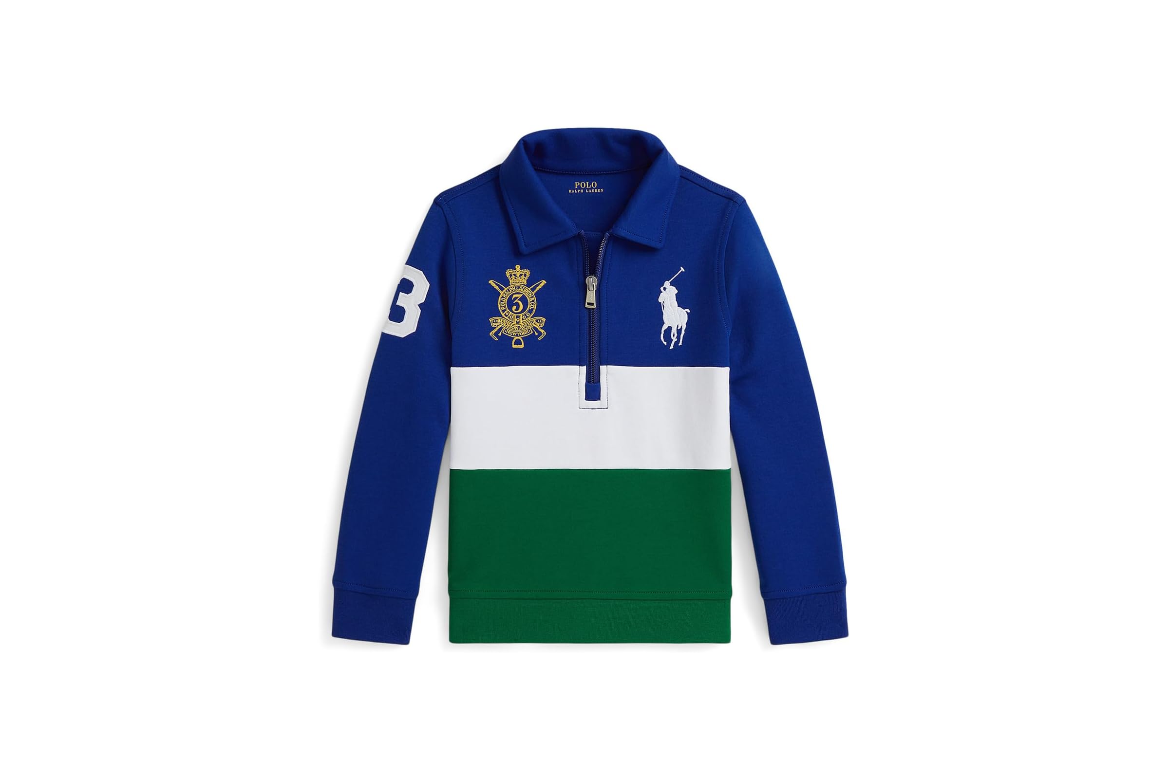 Мужская толстовка Polo Ralph Lauren Kids Big Pony Double-Knit Collared Sweatshirt ToddlerLittle Kid 9990₽