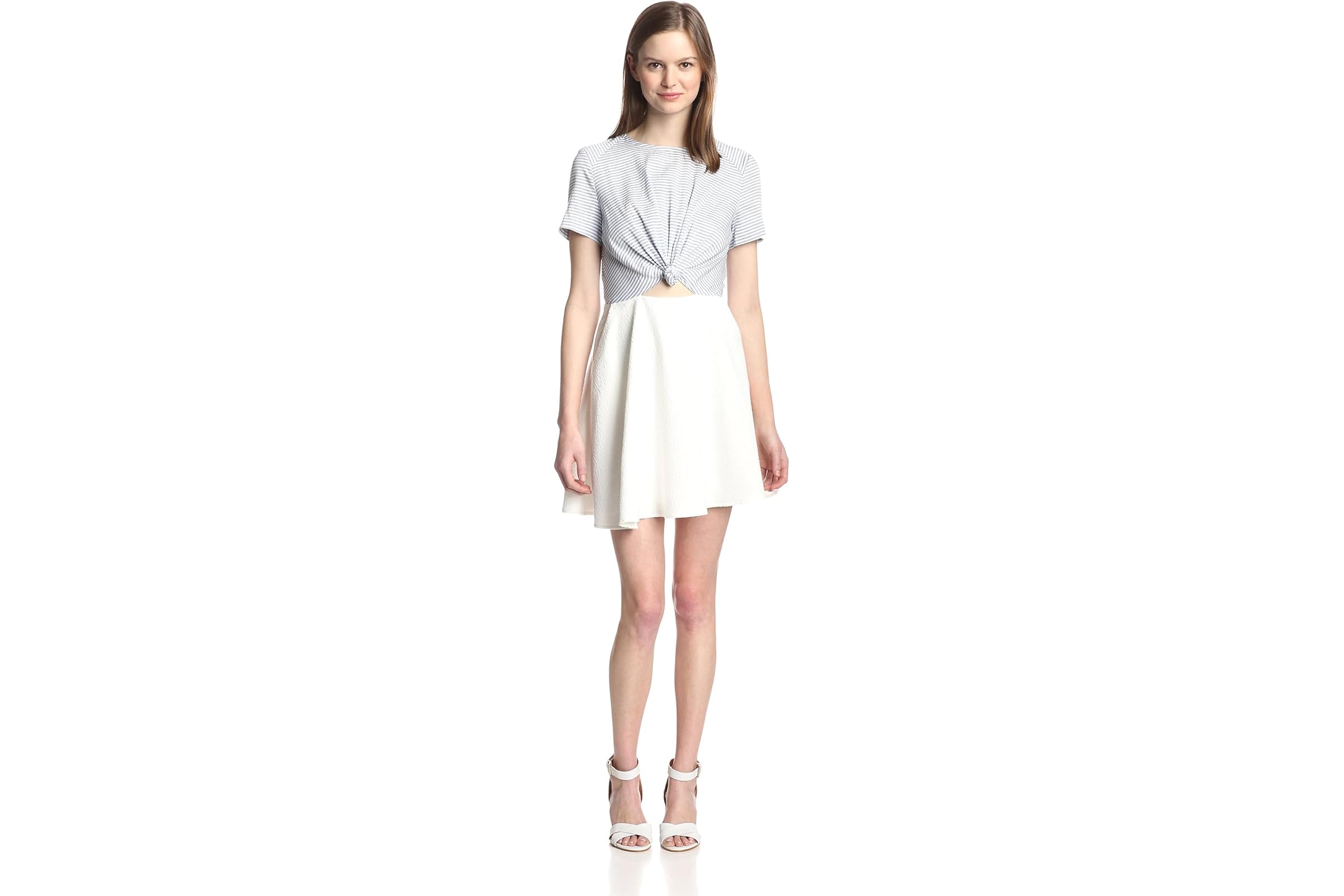 Line and dot Rumi Short Sleeve Sweater 3490₽