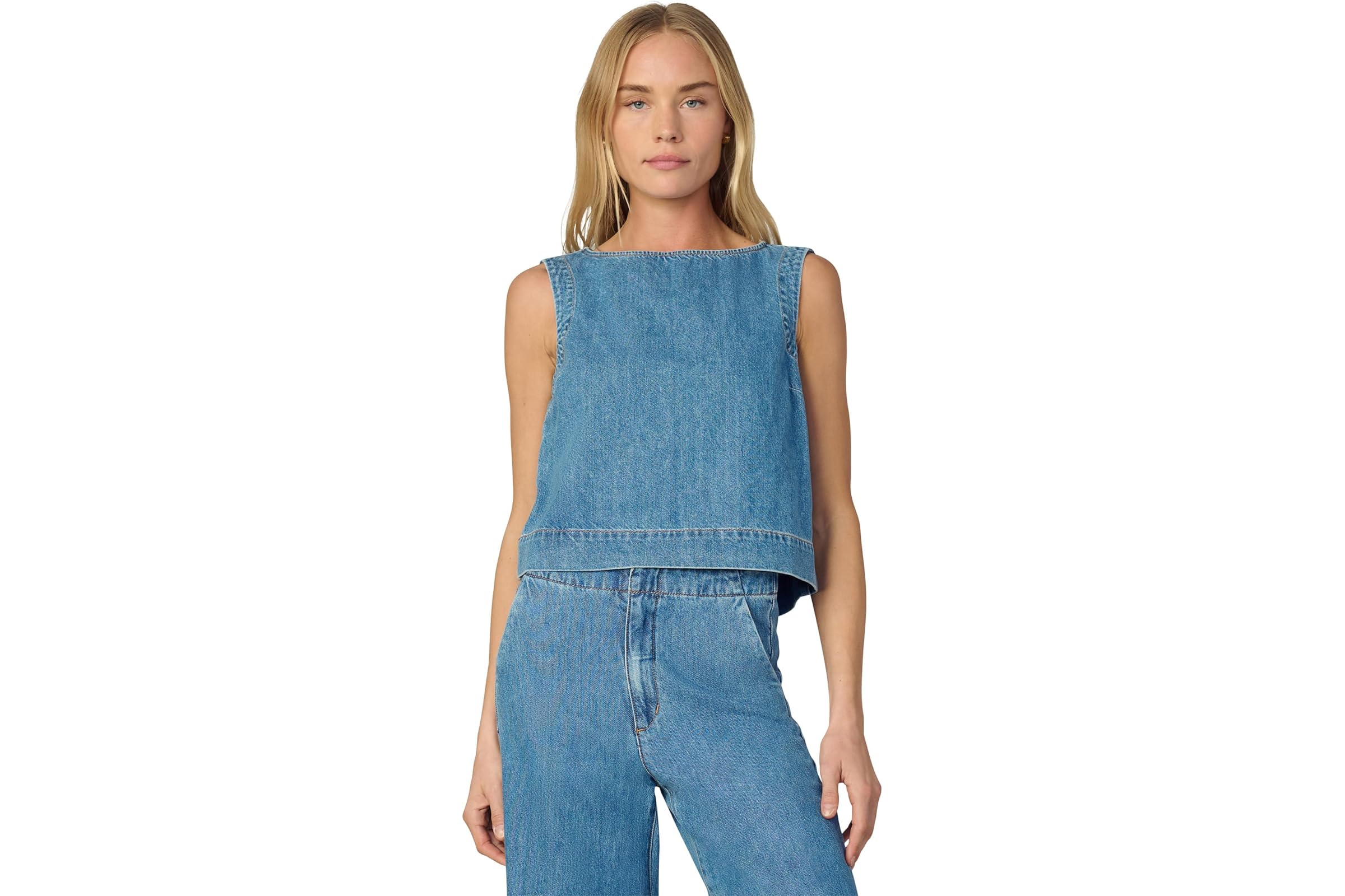 Joes Jeans The Boat Neck Denim Shell Top 21790₽