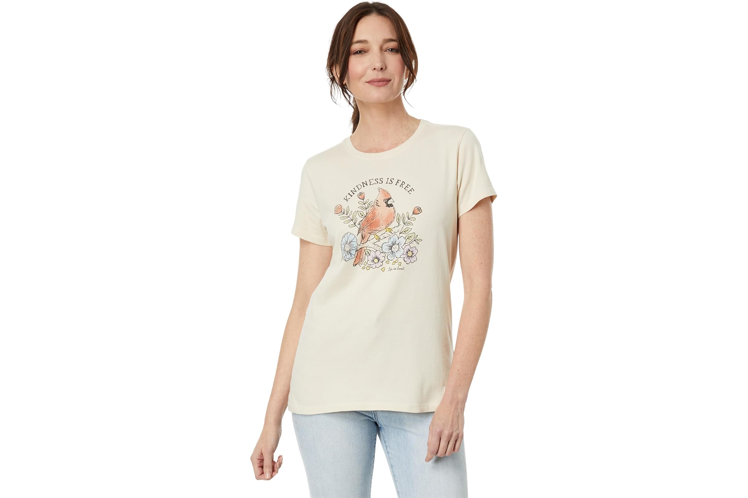 Life is Good Dreamy Kindness is Free Cardinal Crusher Tee 3890₽