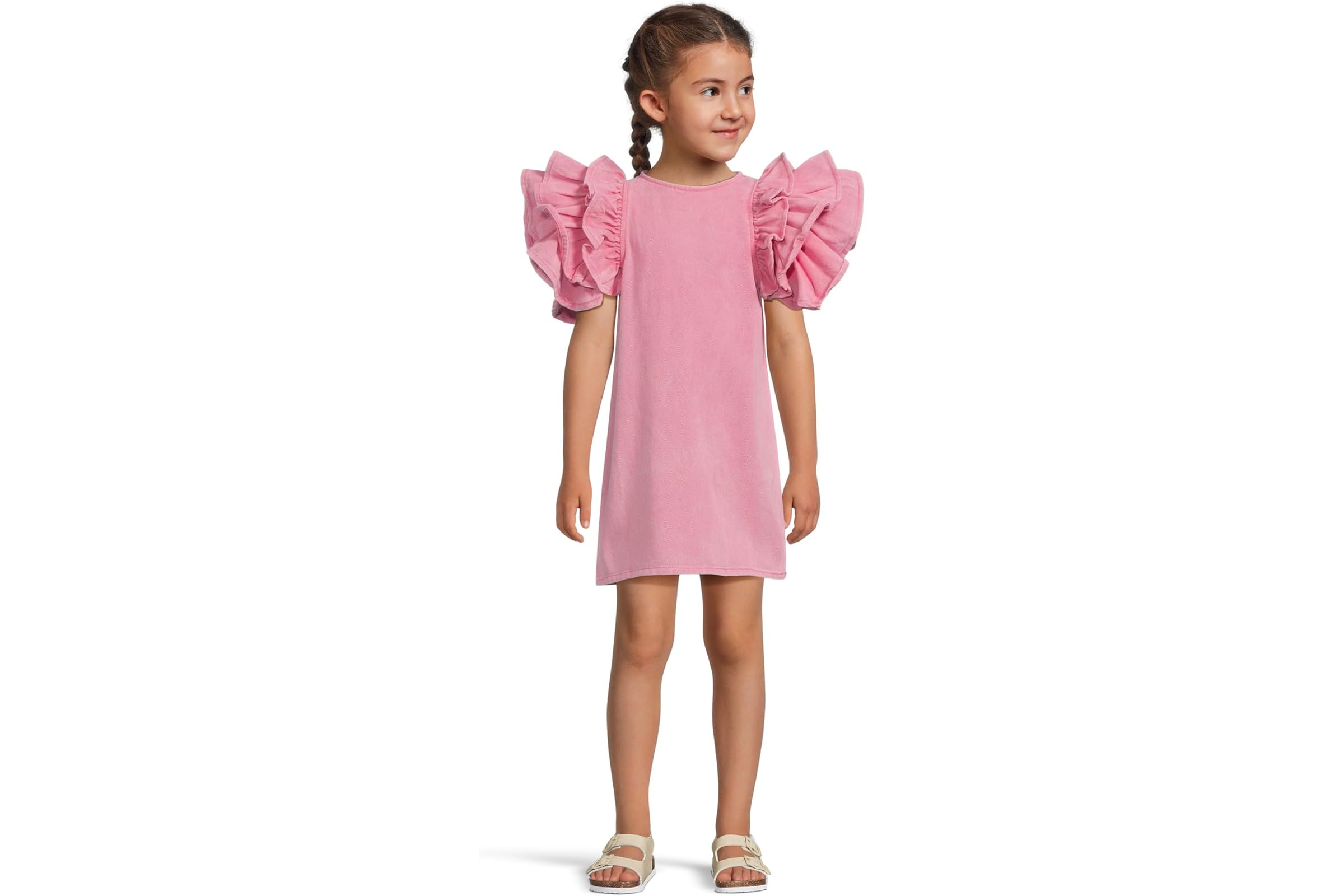 Платье Lola and The Boys Pink Princess Ruffle Denim Dress (Little Kid/Big Kid)