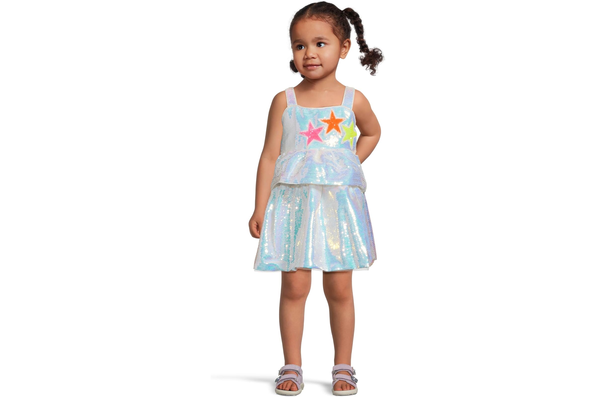 Платье Lola and The Boys Tiered Stars Sequin Dress (Toddler/Little Kid/Big Kid)