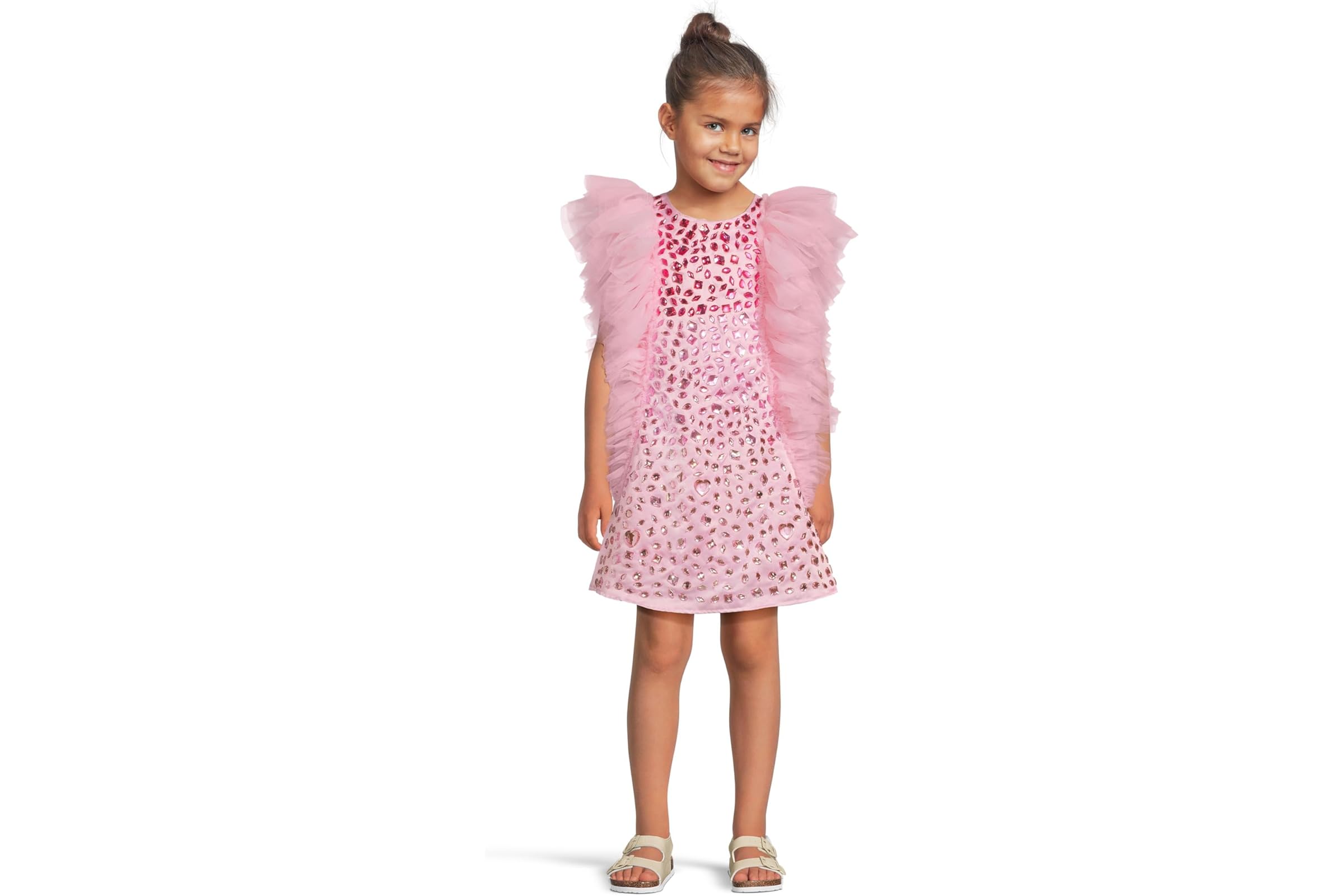 Платье Lola and The Boys Pink Limited Edition Bejeweled Dress (Little Kid/Big Kid)