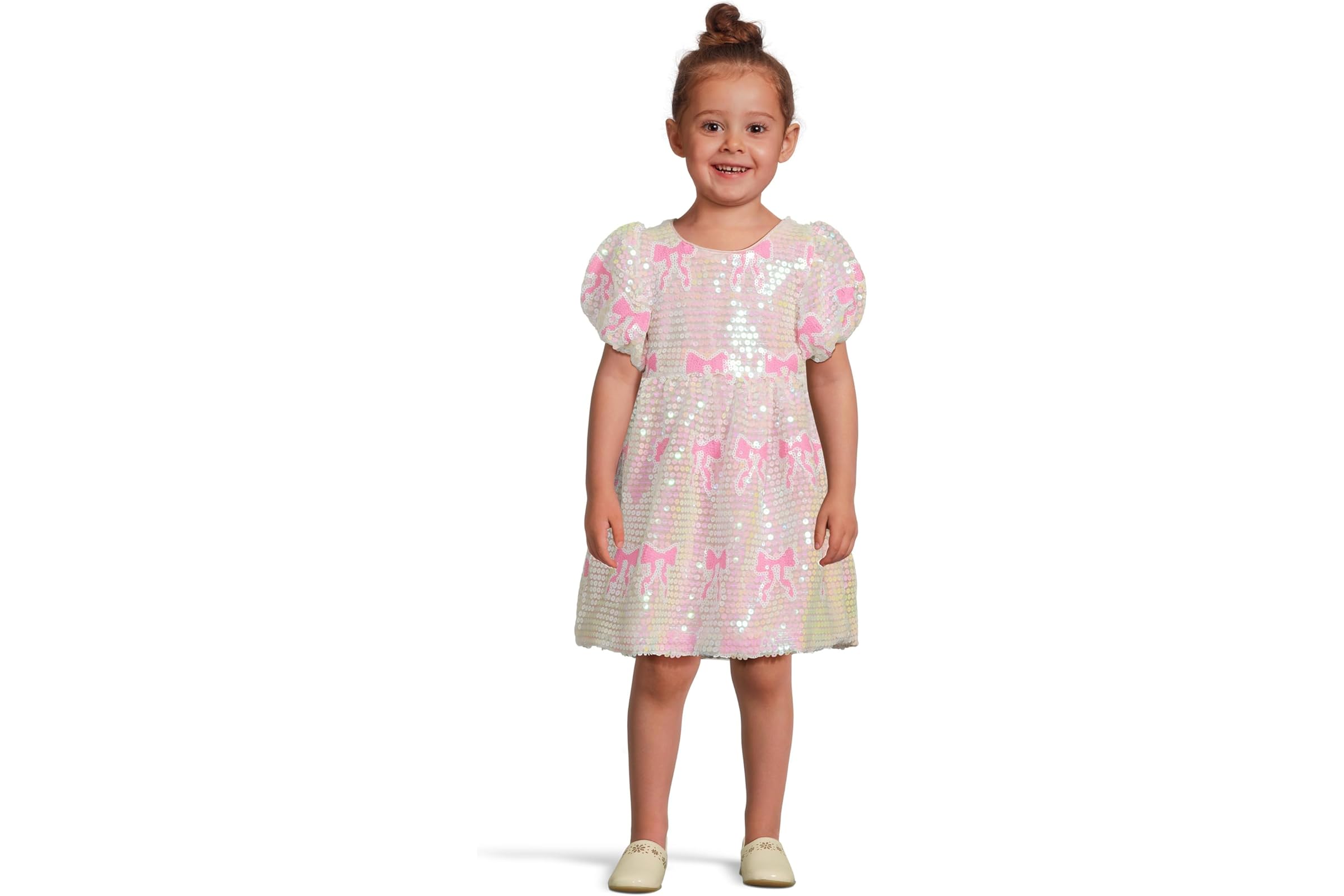 Платье Lola and The Boys Sequin Bow Dress (Toddler/Little Kid/Big Kid)