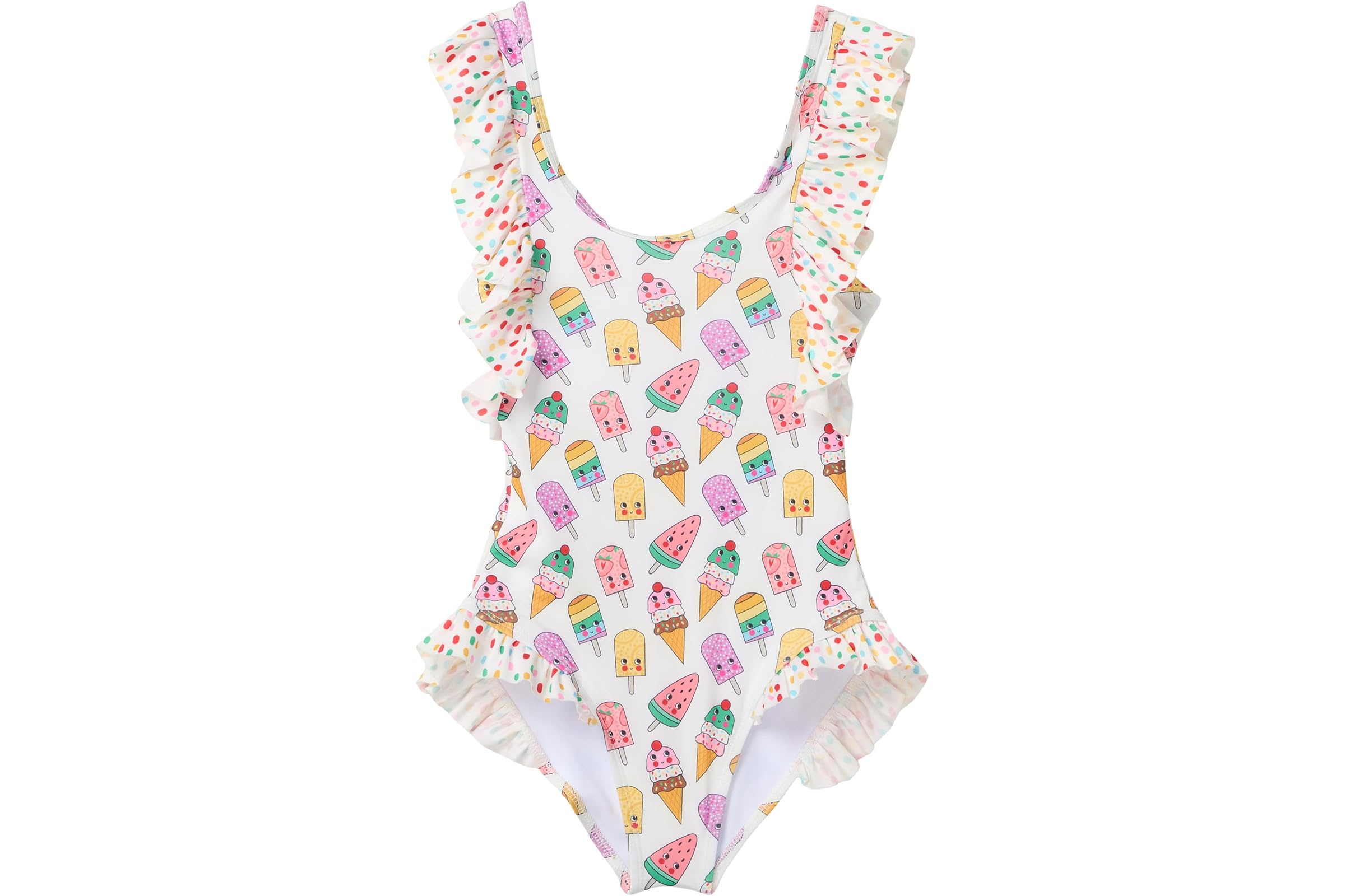 Купальник Lola and The Boys Rainbow Ice Cream Ruffle Swimsuit (Toddler/Little Kid/Big Kid)