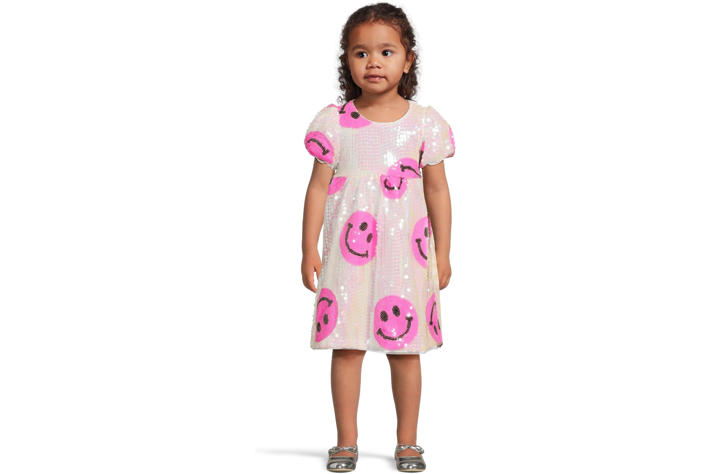 Платье Lola and The Boys Pinkie Happy Emoji Dress (Little Kid/Big Kid)