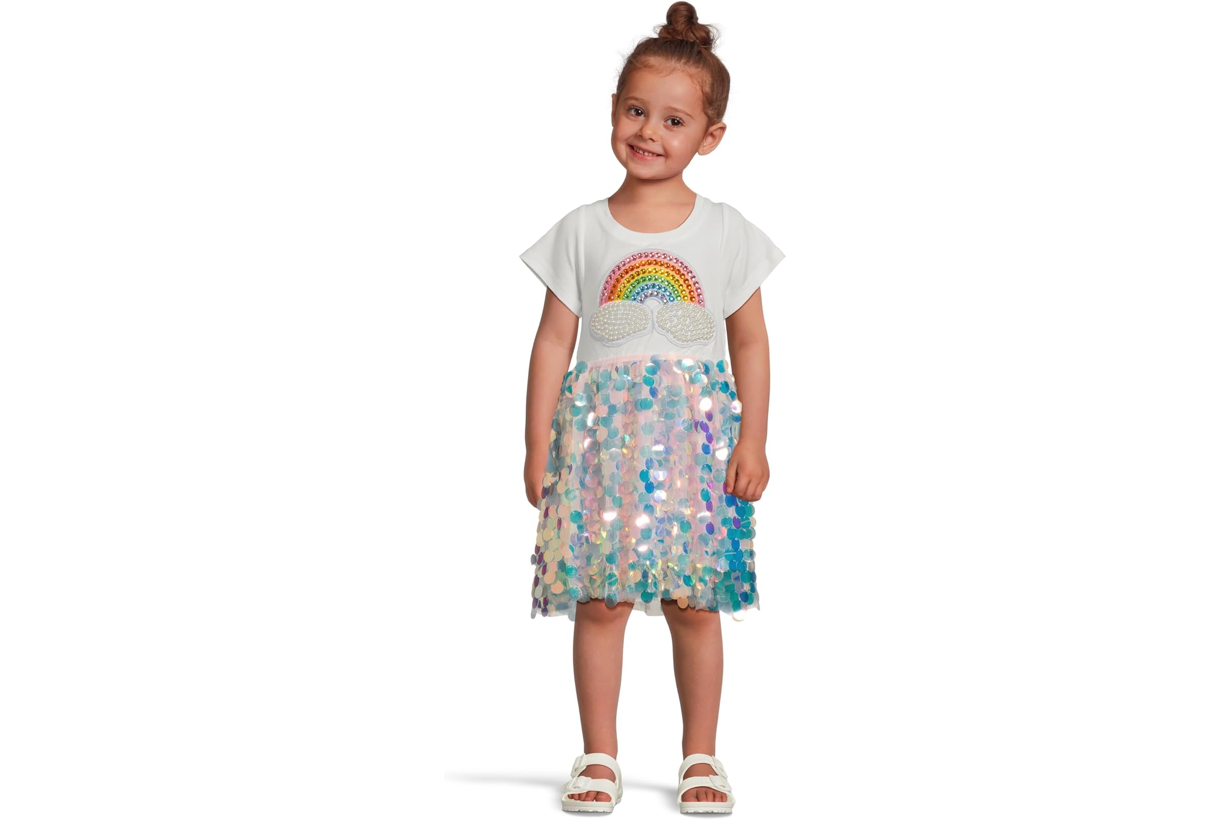 Платье Lola and The Boys Paillette Rainbow Magic Dress (Toddler/Little Kid/Big Kid)