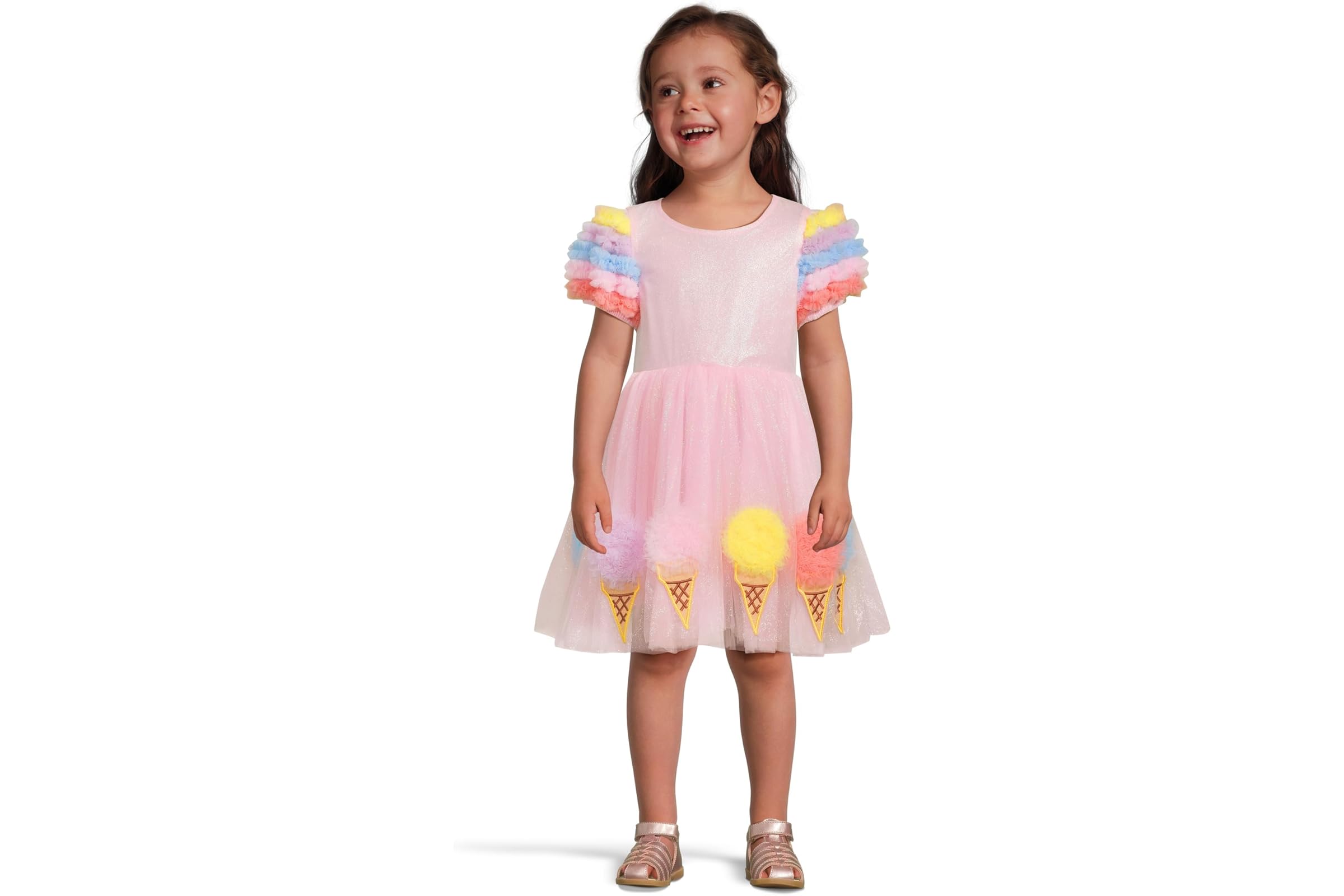 Платье Lola and The Boys Ice Cream Shimmer Tulle Dress (Toddler/Little Kid)