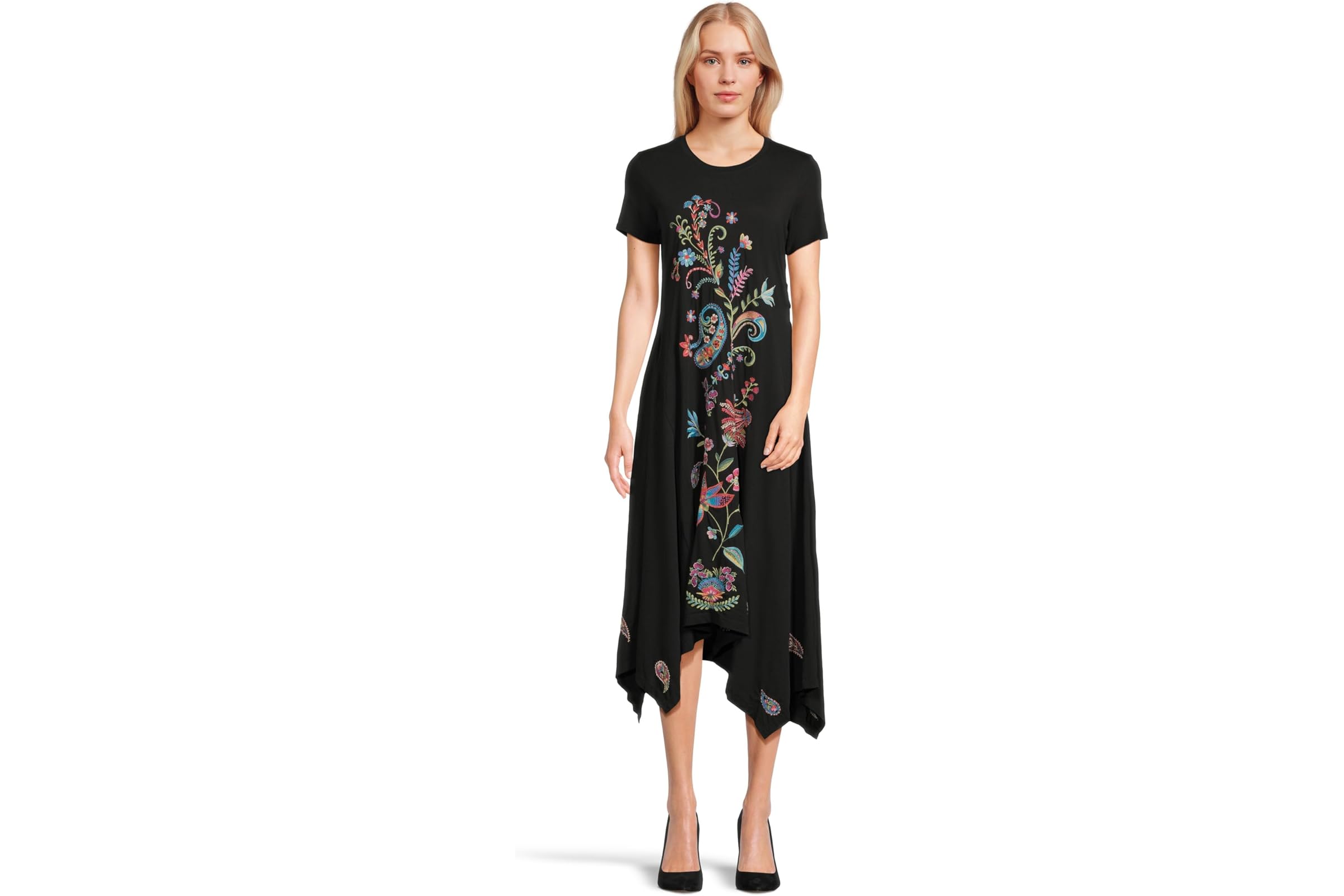 Платье Johnny Was Handkerchief Hem Knit Dress - Karime 35590₽