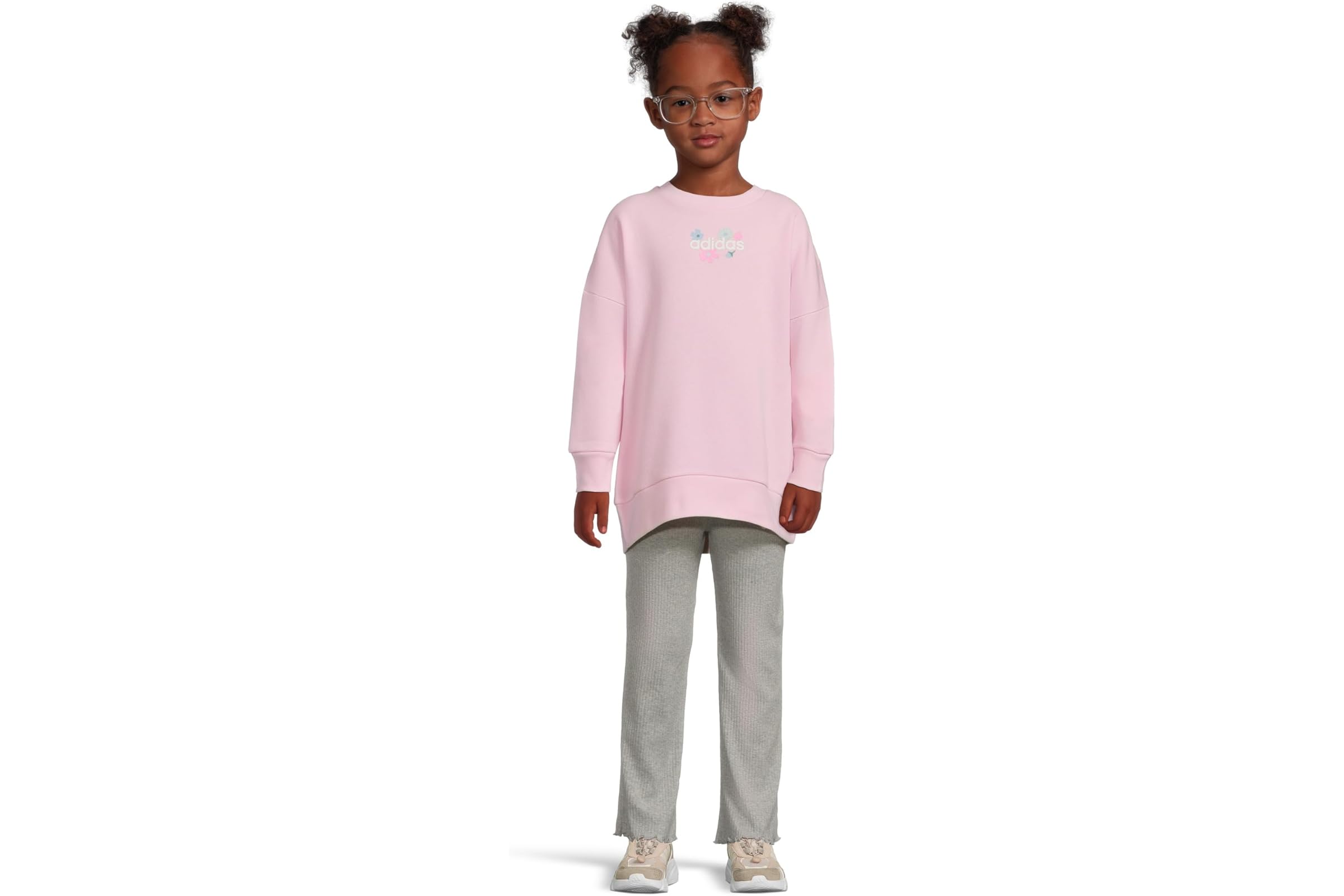 Брюки adidas Kids Crew Fleece Pullover Rib Flare Set ToddlerLittle Kid 5390₽