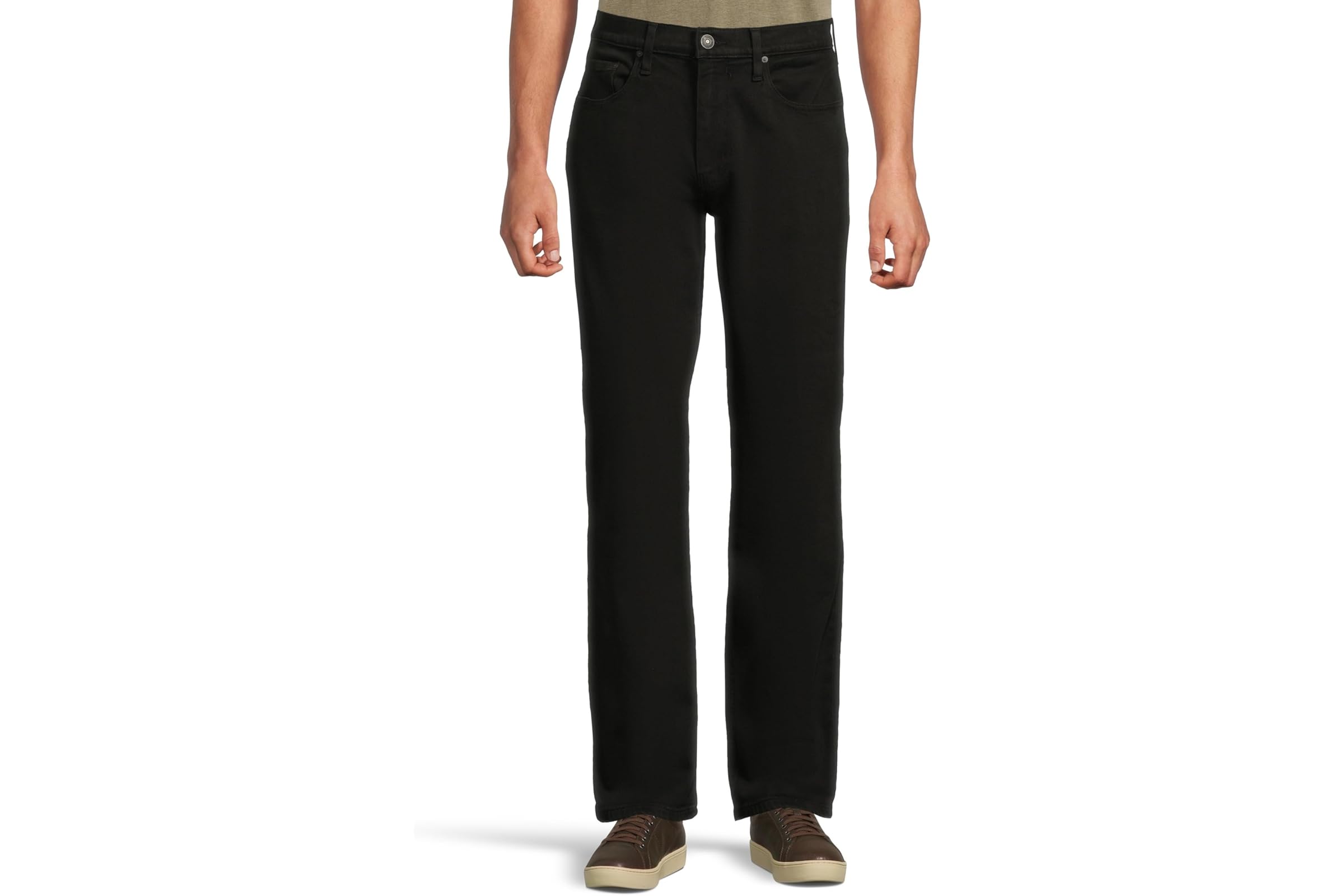 Джинсы Paige Doheny Transcend Vintage Relaxed Straight Leg Jeans in Black Shade 41490₽