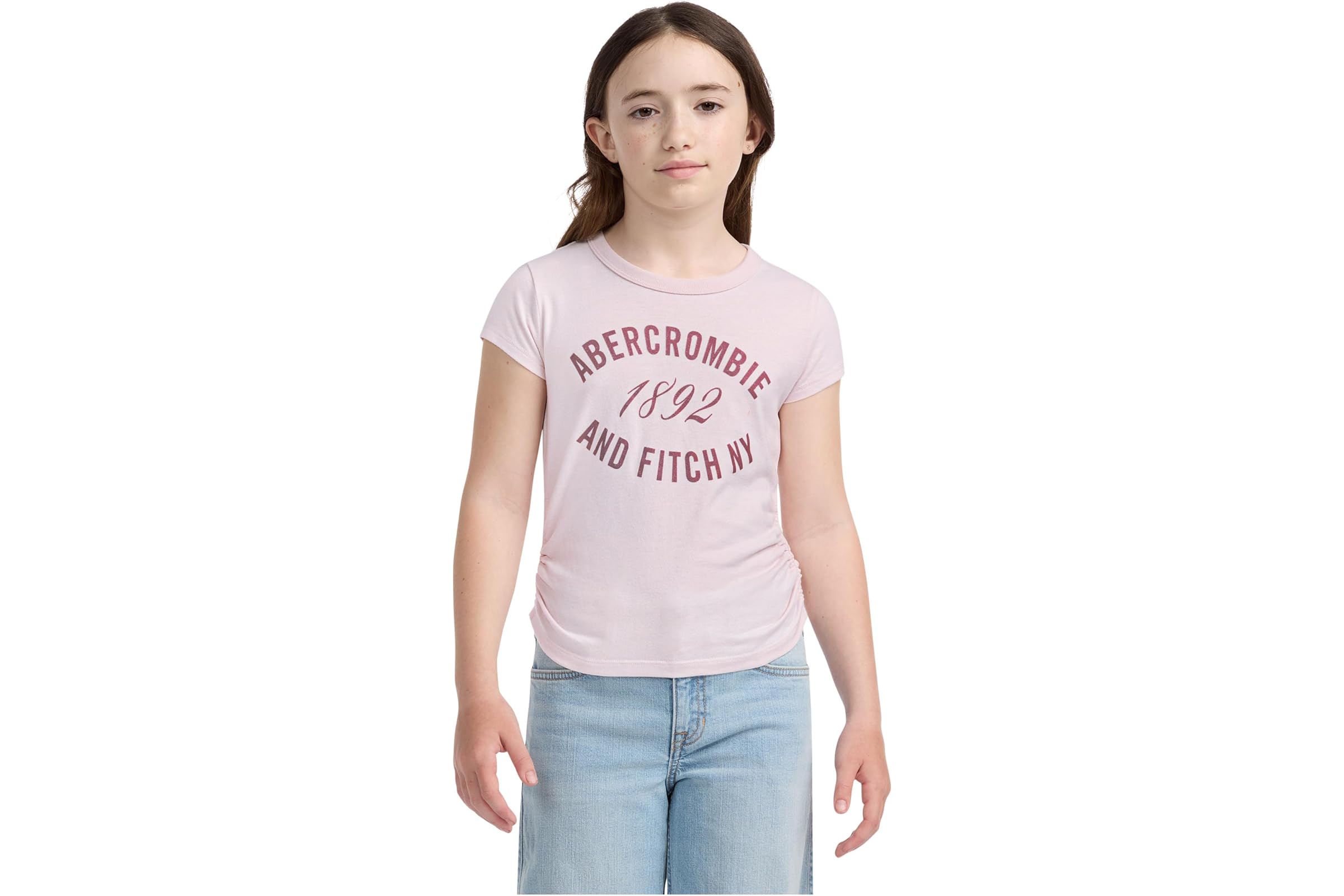 Abercrombie kids Anf 1892 Ruched Tee (little Kid/Big Kid)