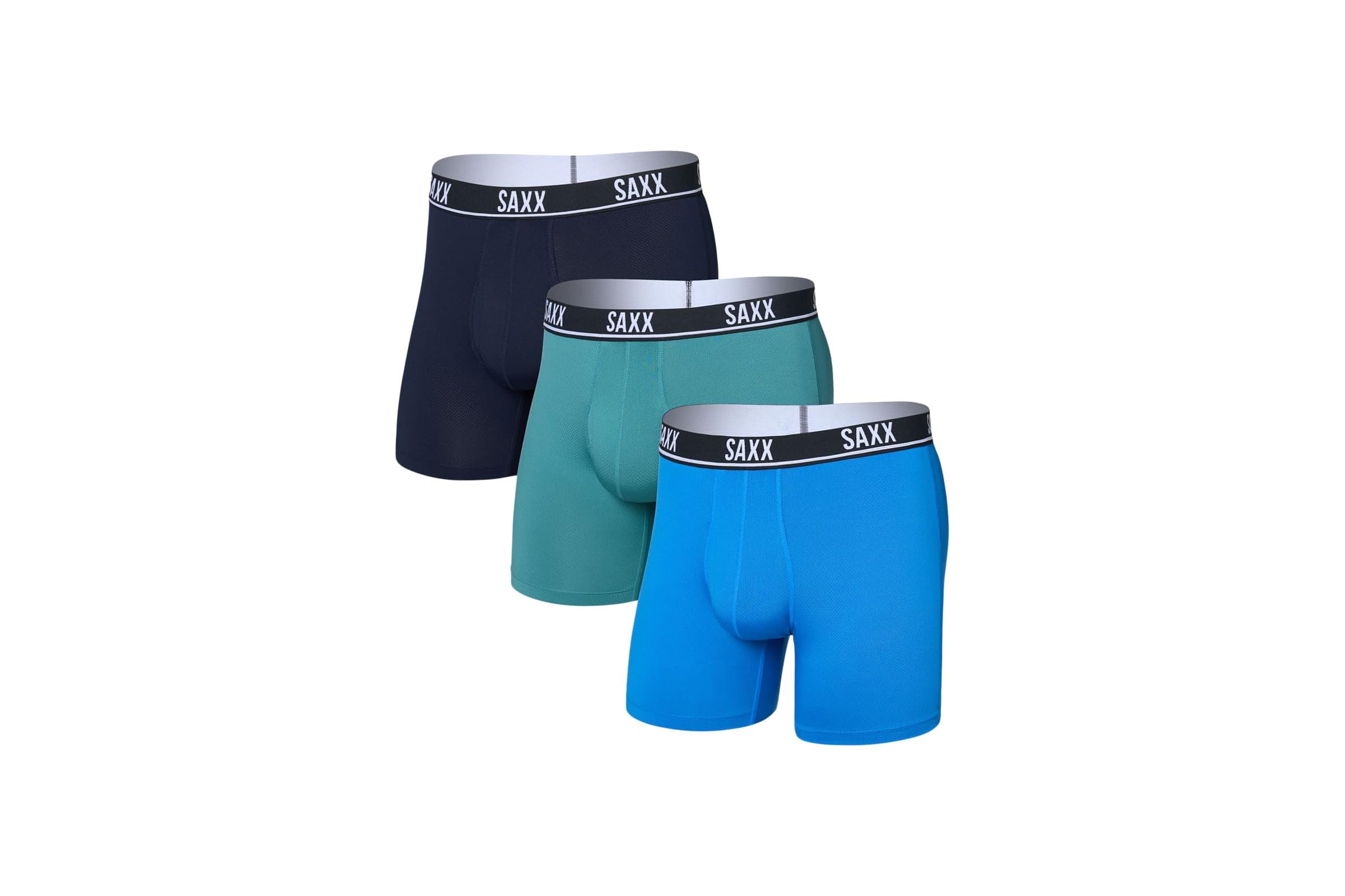 SAXX UNDERWEAR Essential Performance Mesh Boxer Brief Fly 3-Pack