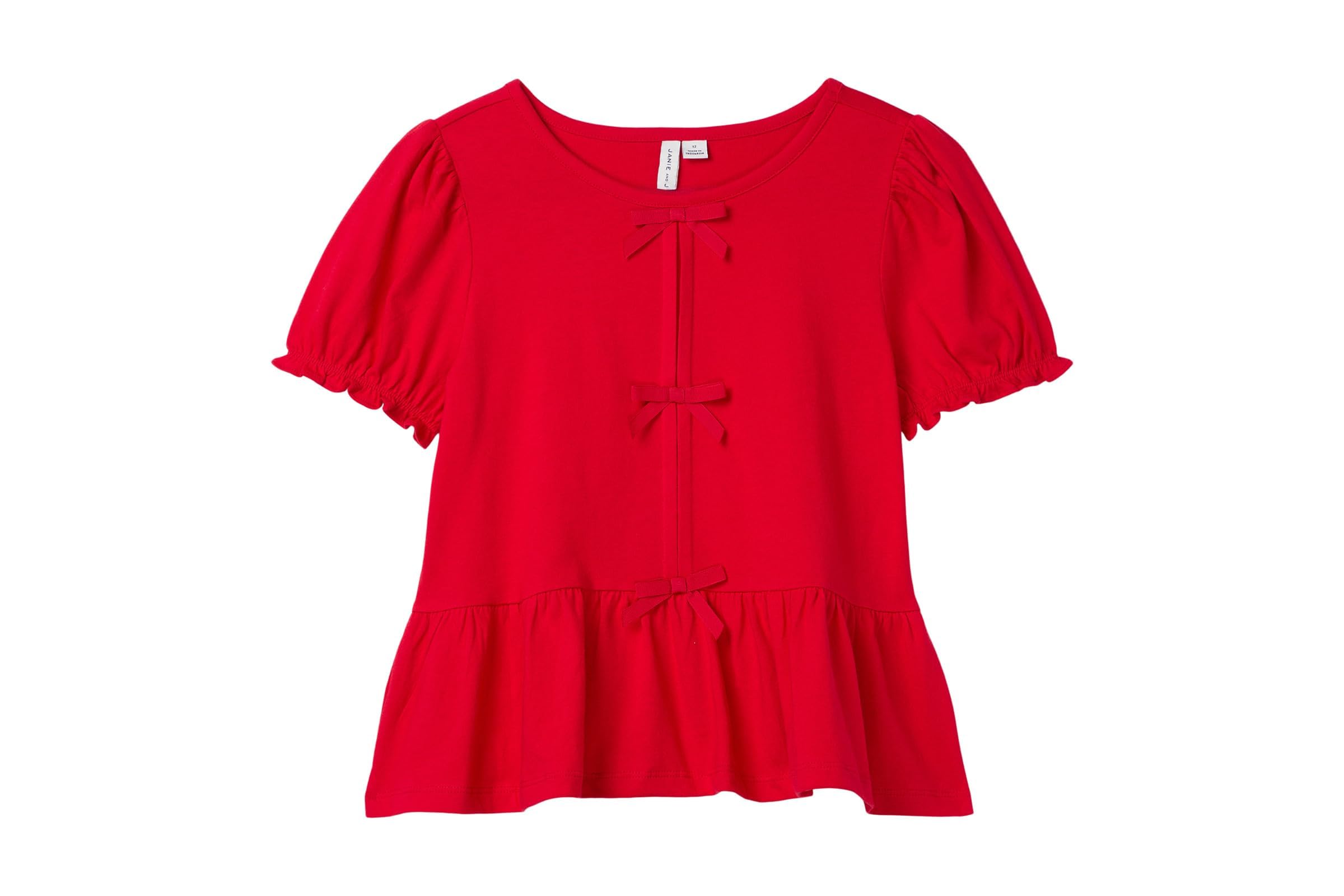 Janie and Jack Three Bow Peplum Top ToddlerLittle KidsBig Kids 6790₽