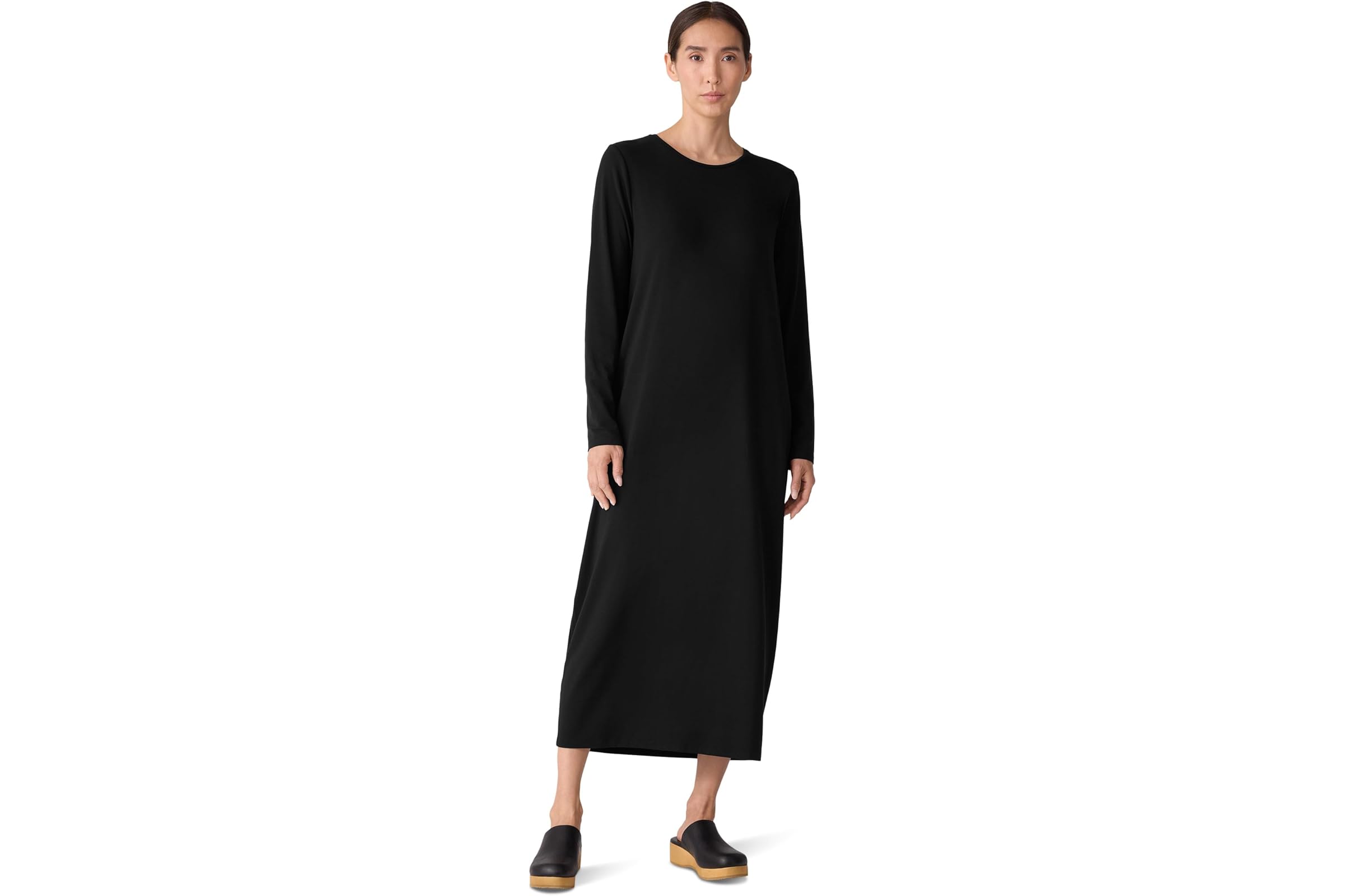 Платье Eileen Fisher Stretch Jersey Knit Full Length Oval Dress 35590₽