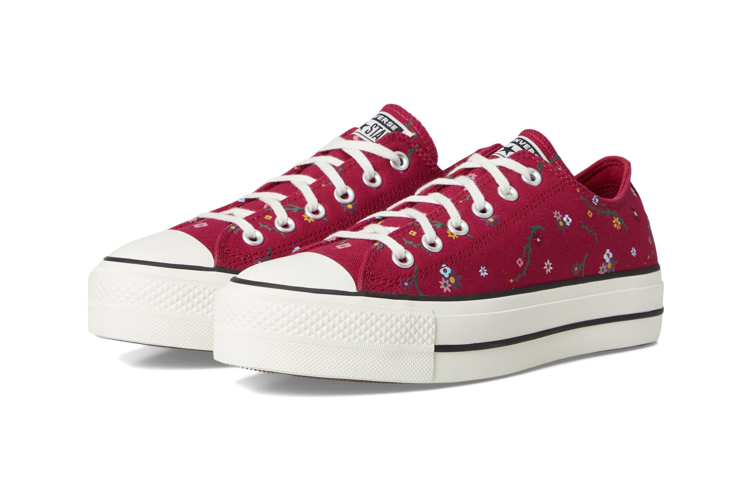 Женские кроссовки Converse Chuck Taylor All Star Lift Platform Floral Patchwork 7490₽