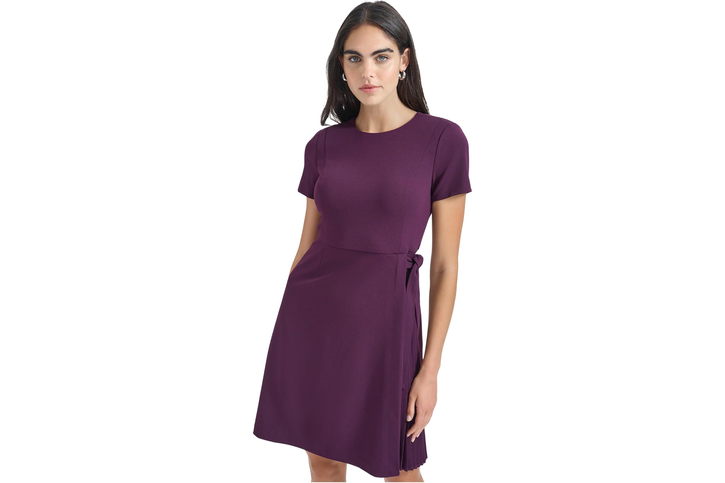 Платье Calvin Klein Short Sleeve Pleated Aline