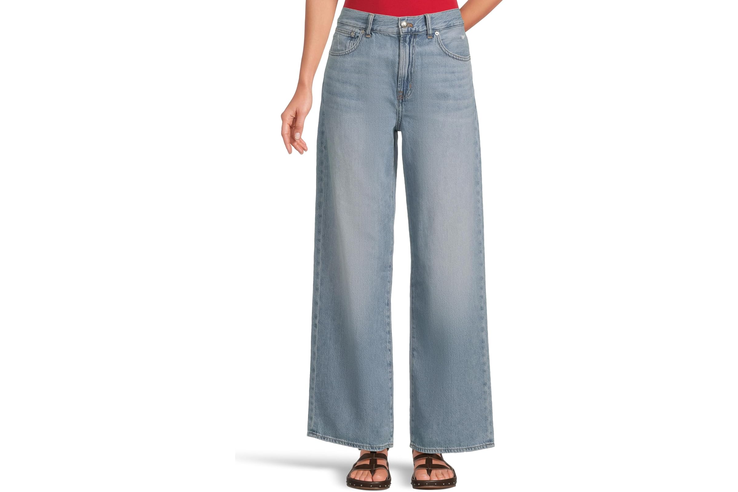 Джинсы Madewell Pv Wide In Airy Denim Northridge Wash 26590₽