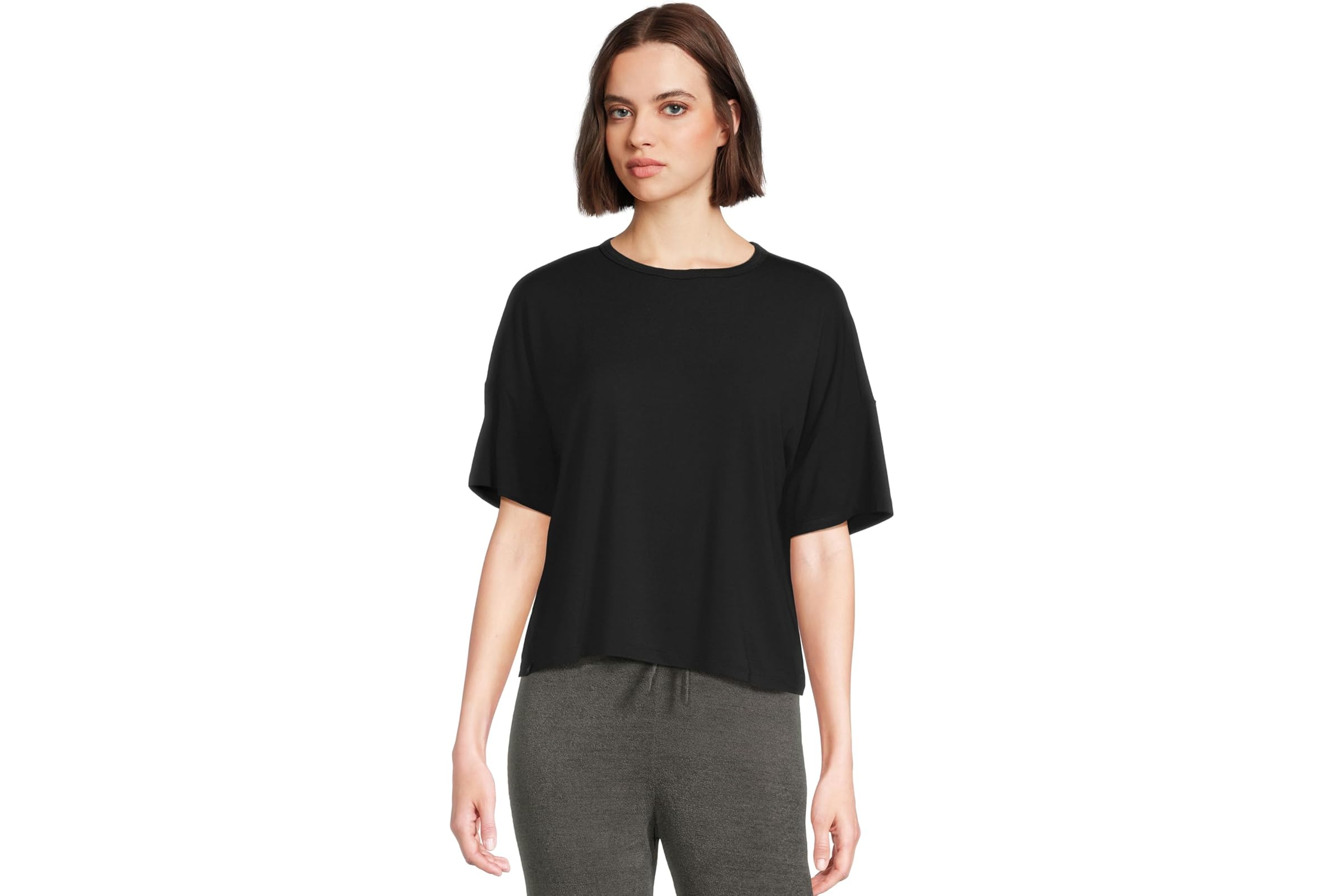 Barefoot Dreams Ultra Soft Jersey Short Sleeve Boxy Tee