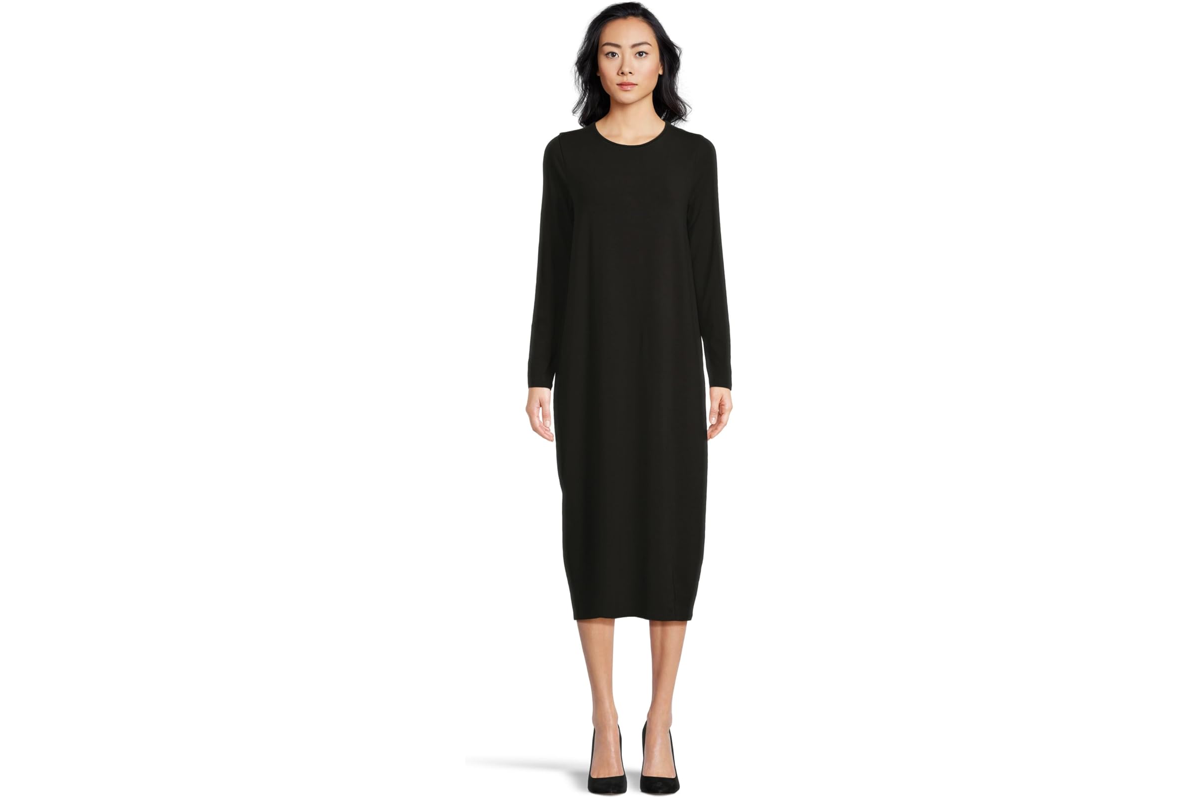 Платье Eileen Fisher Petite Stretch Jersey Knit Full Length Oval Dress 34790₽