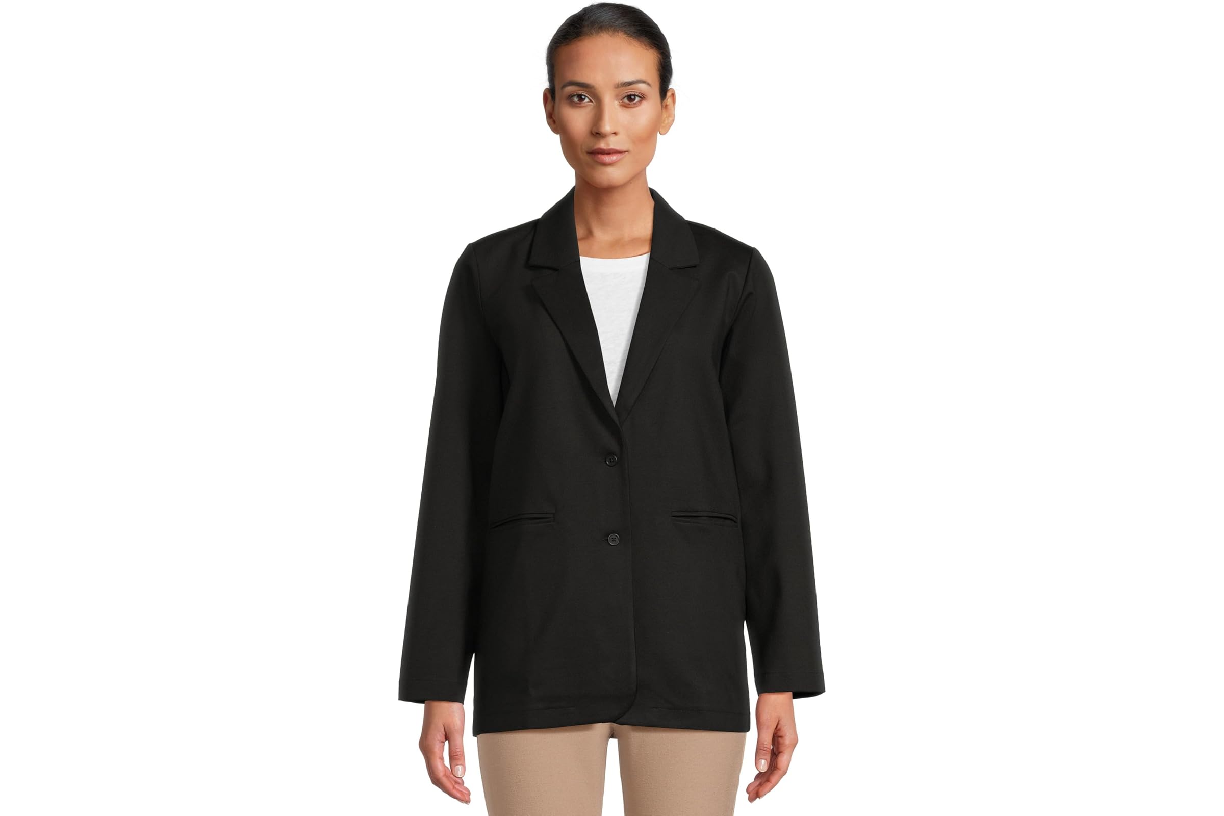 Eileen Fisher Petite Washable Flex Ponte Long Blazer 45790₽