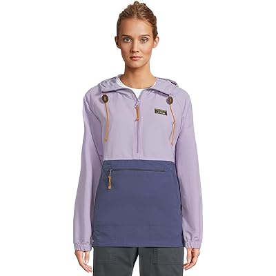 L.L.Bean Mountain Classic Anorak Color Block french lilac/dark twilight blue