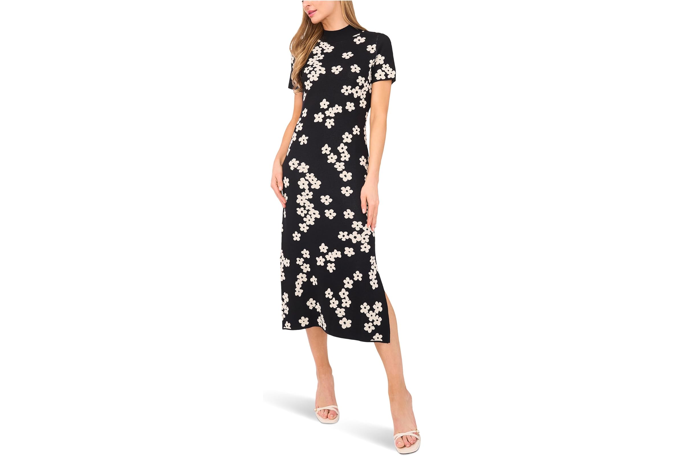 Платье CeCe Midi Floral Jaquard Knit Dress 17790₽