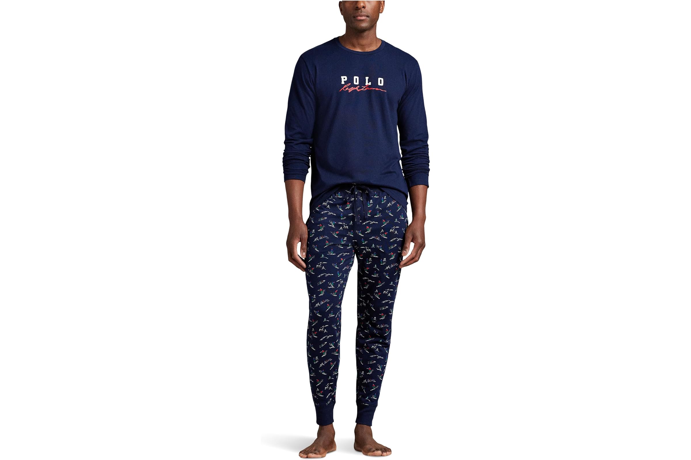 Polo Ralph Lauren Knit Long Sleeve Crew - Pajama Jogger Set 14190₽