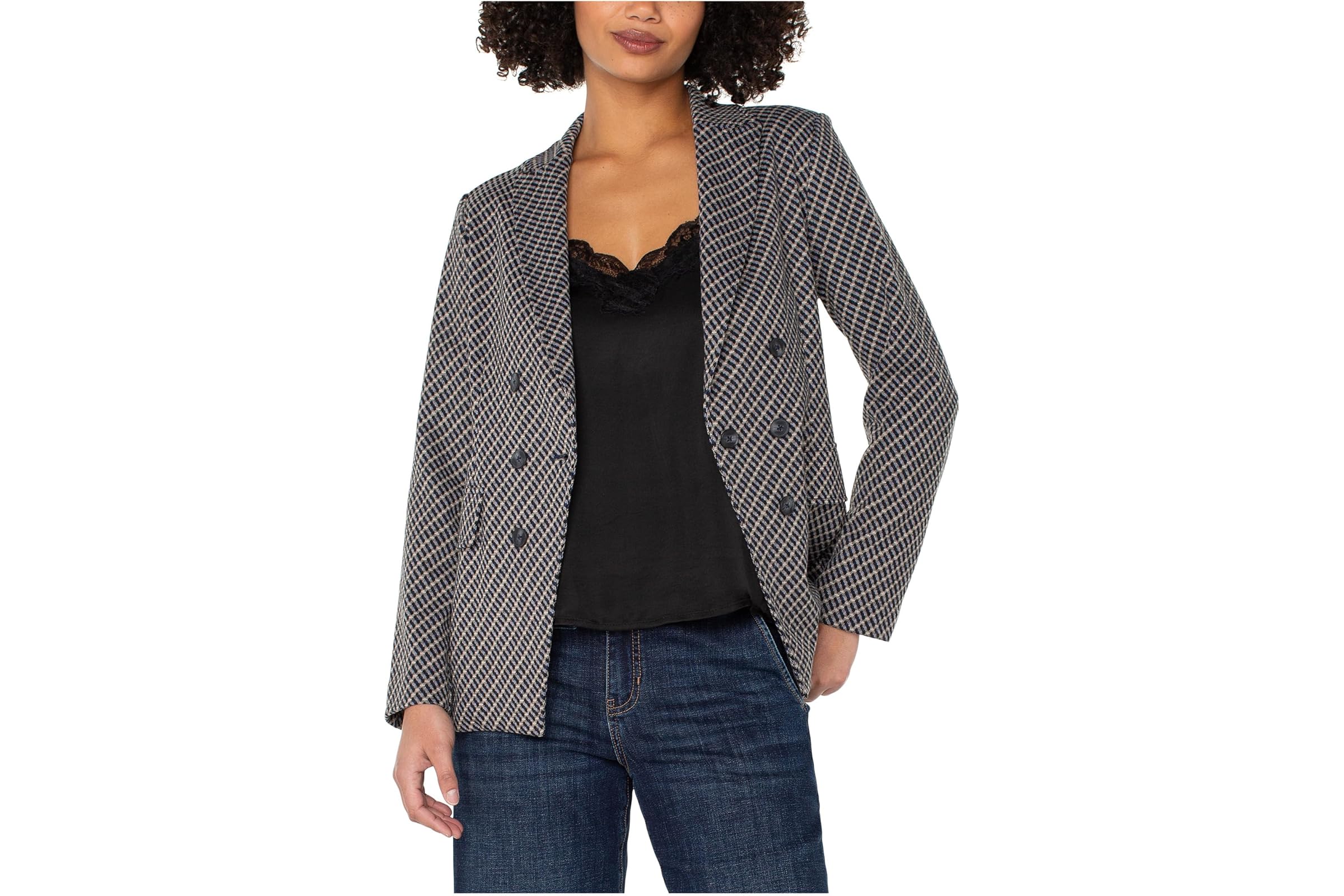 Liverpool Los Angeles Knit Jacquard Faux Double Breasted Blazer 17990₽