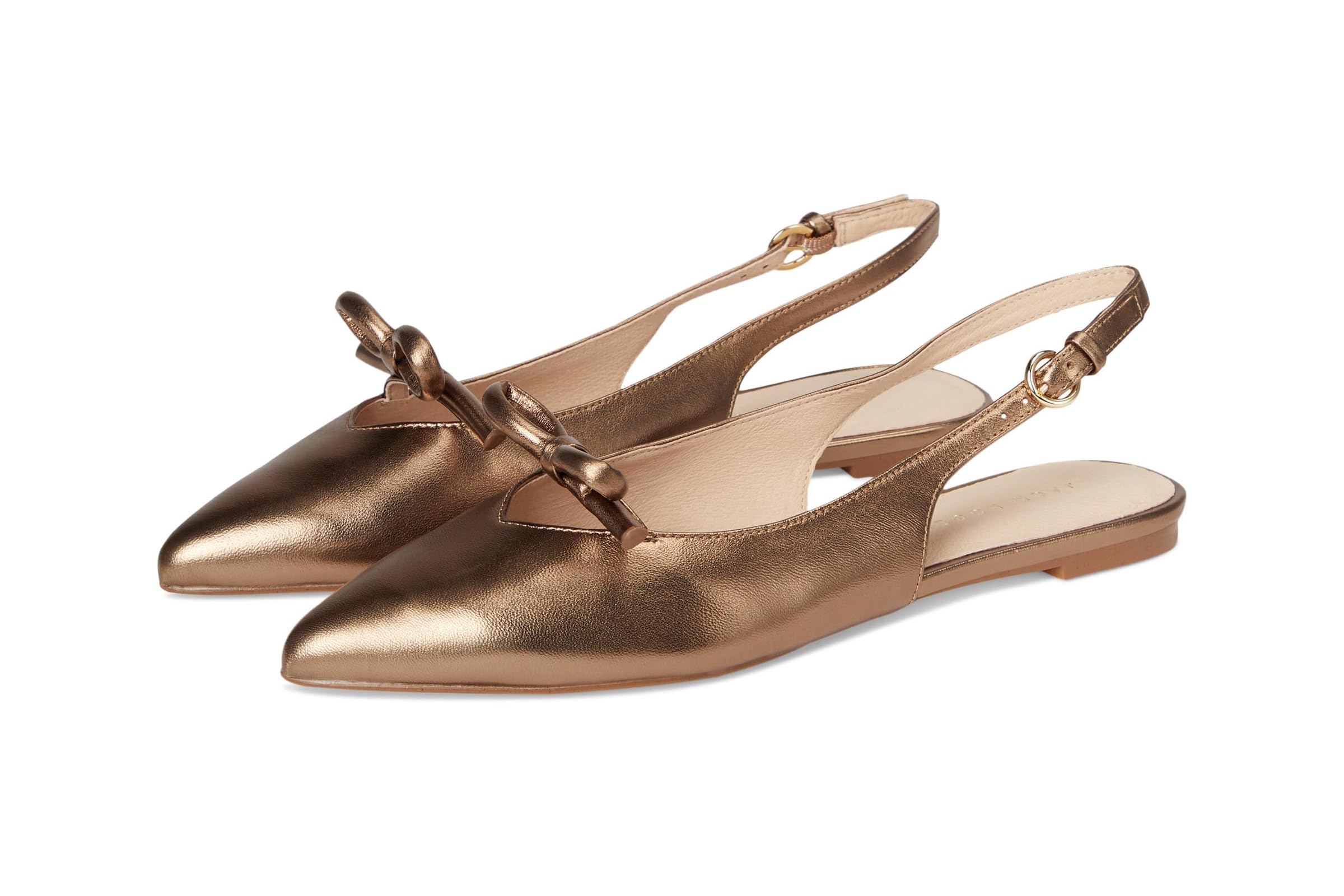 Jack Rogers Lennox Flat Sling - Metallic Nappa