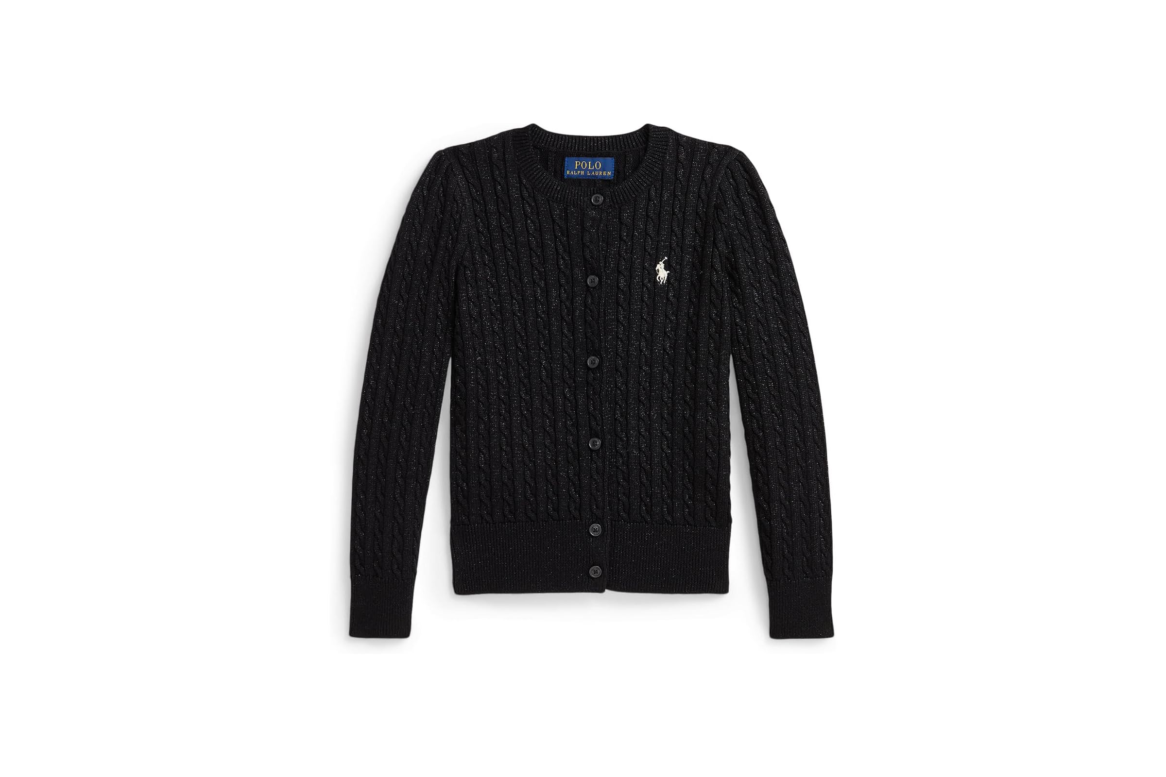 Polo Ralph Lauren Kids Metallic Mini-Cable Cardigan ToddlerLittle Kid 6590₽