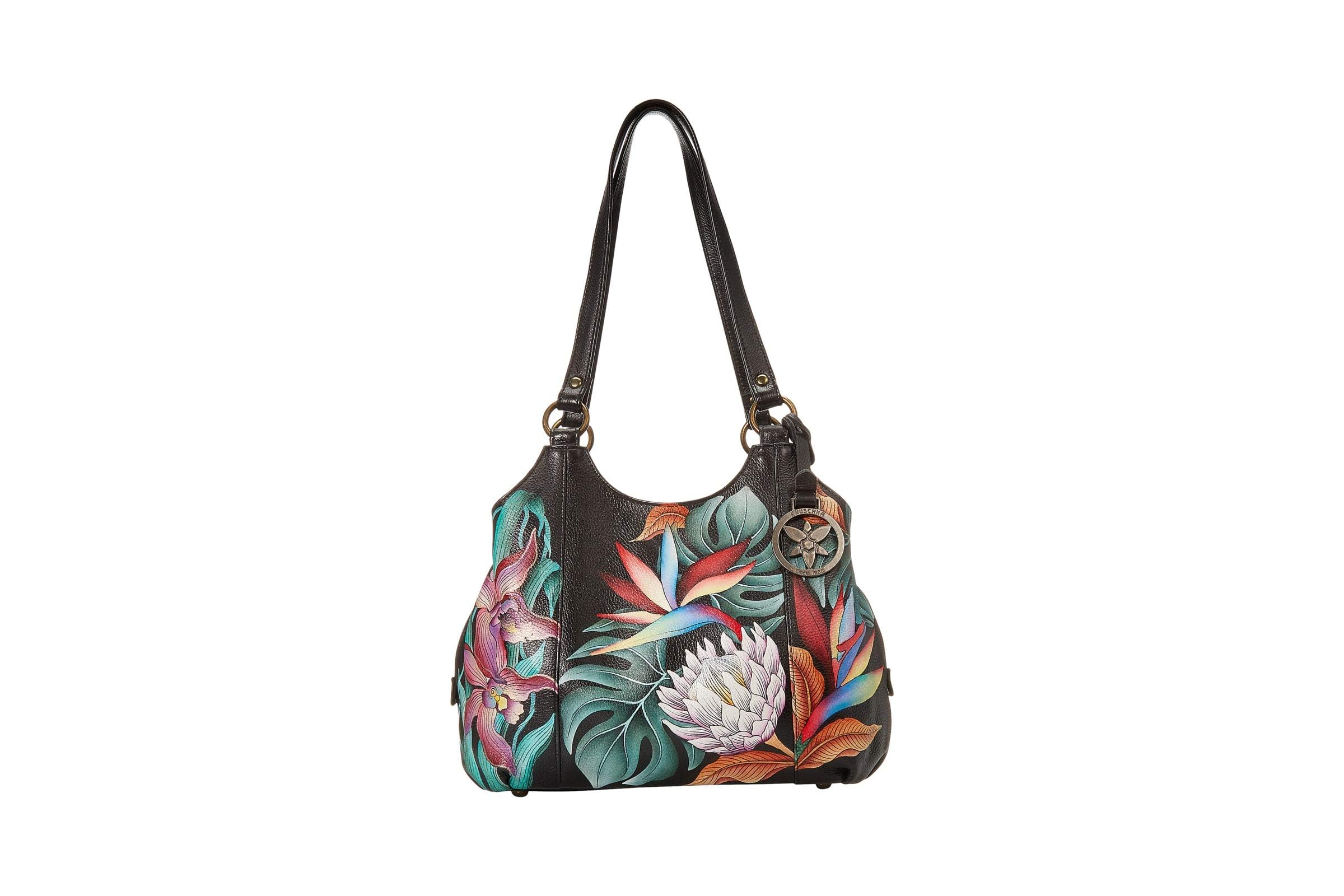 Anuschka 469 Triple Compartment Medium Satchel